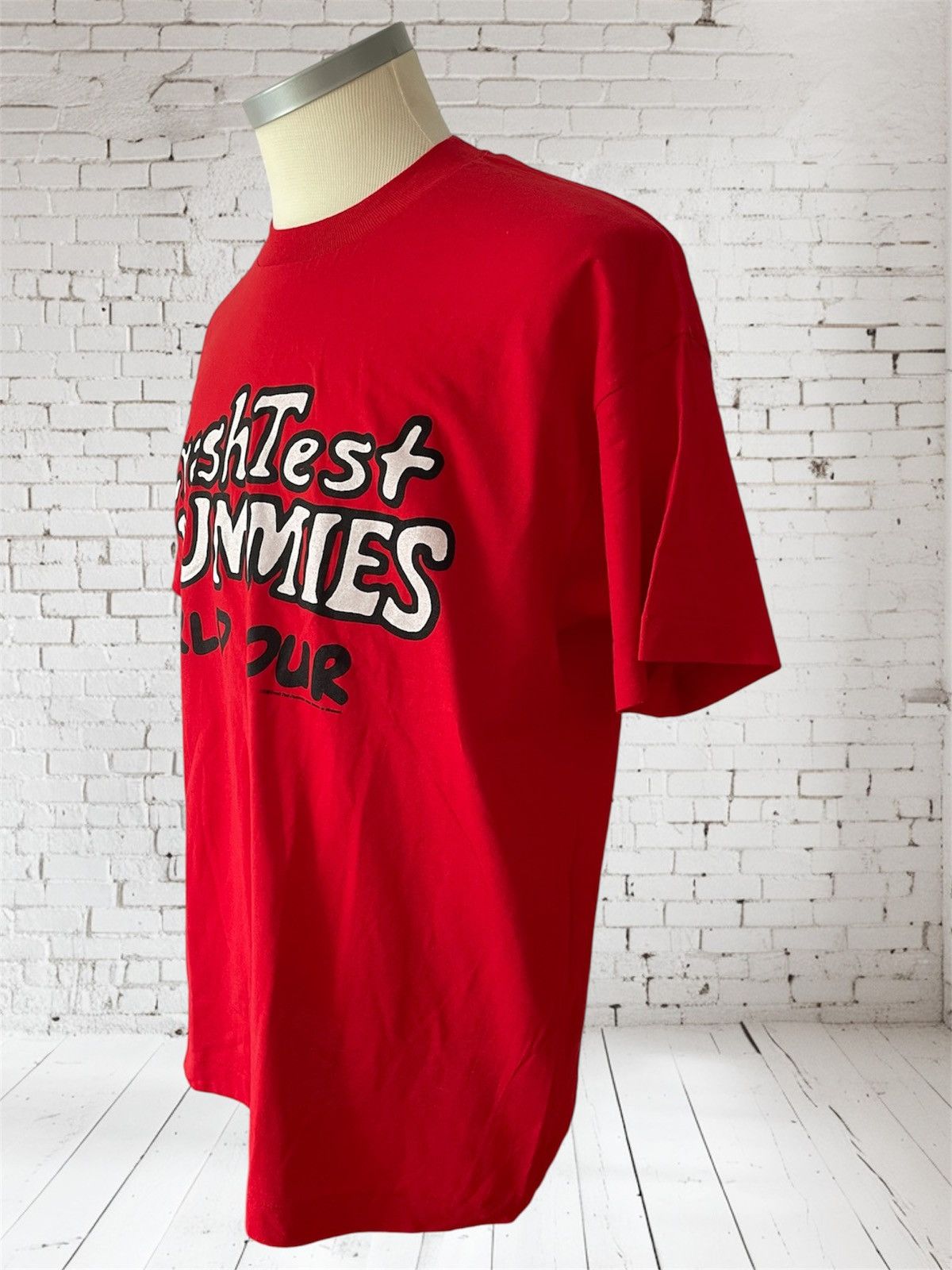 Vintage Vintage Crash Test Dummies Word Tour T-Shirt, mid 1990s Size US XL / EU 56 / 4 - 8 Thumbnail