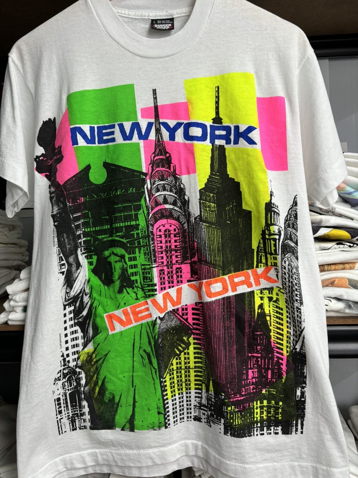 Vintage VERY RARE! Vintage 90’s Art New York Fifth Column Size US L / EU 52-54 / 3 - 4 Thumbnail