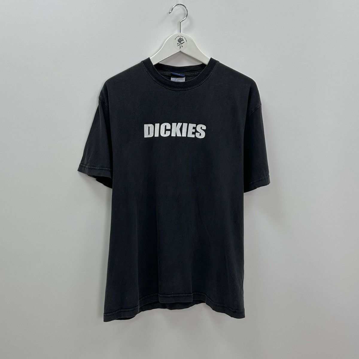 Vintage Vintage 90s Dickies big logo washed tee y2k hype og rare usa Size US L / EU 52-54 / 3 - 1 Thumbnail