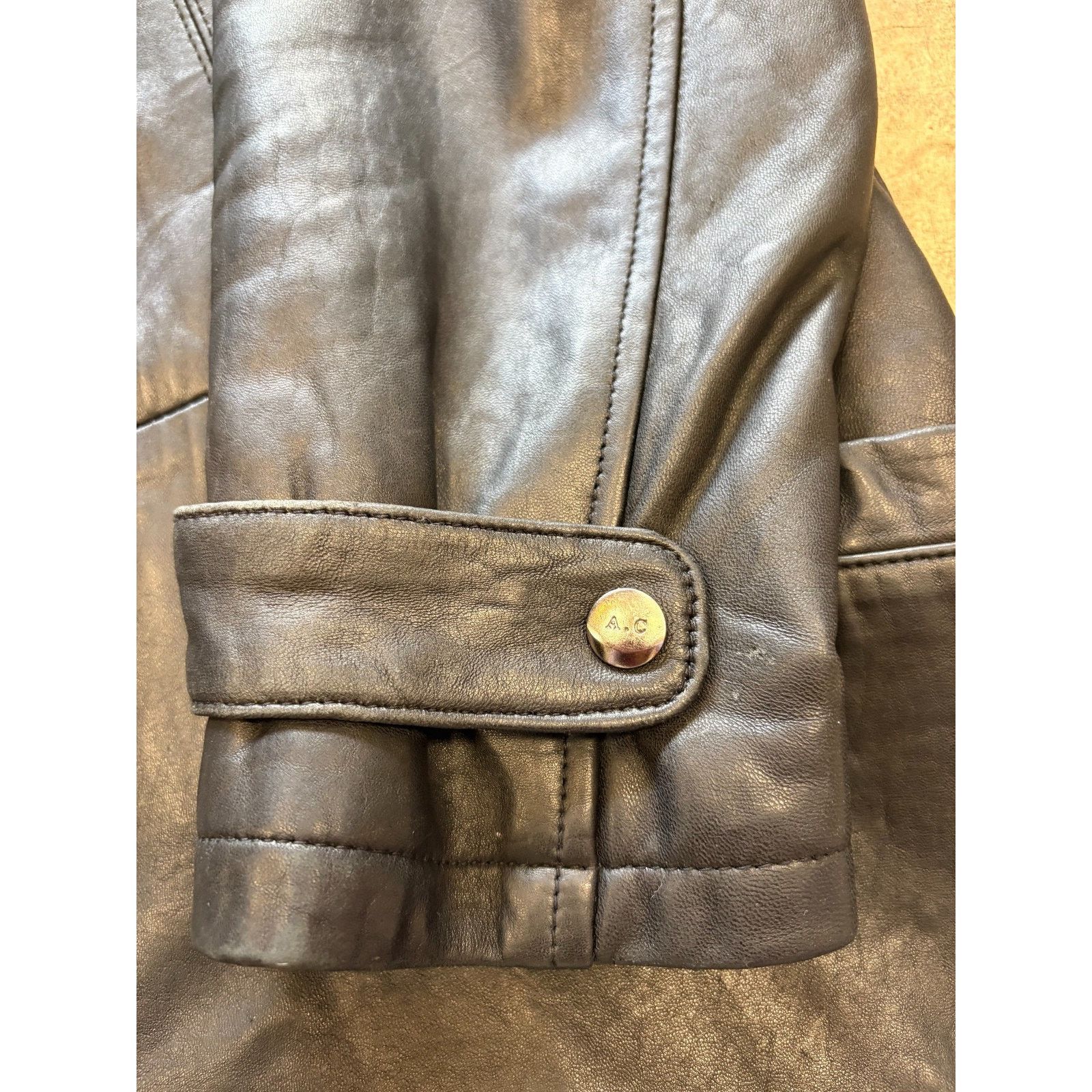 Vintage Adler Collection Leather Coat Women’s L Black Y2K Zip Jacket Size L / US 10 / IT 46 - 3 Thumbnail