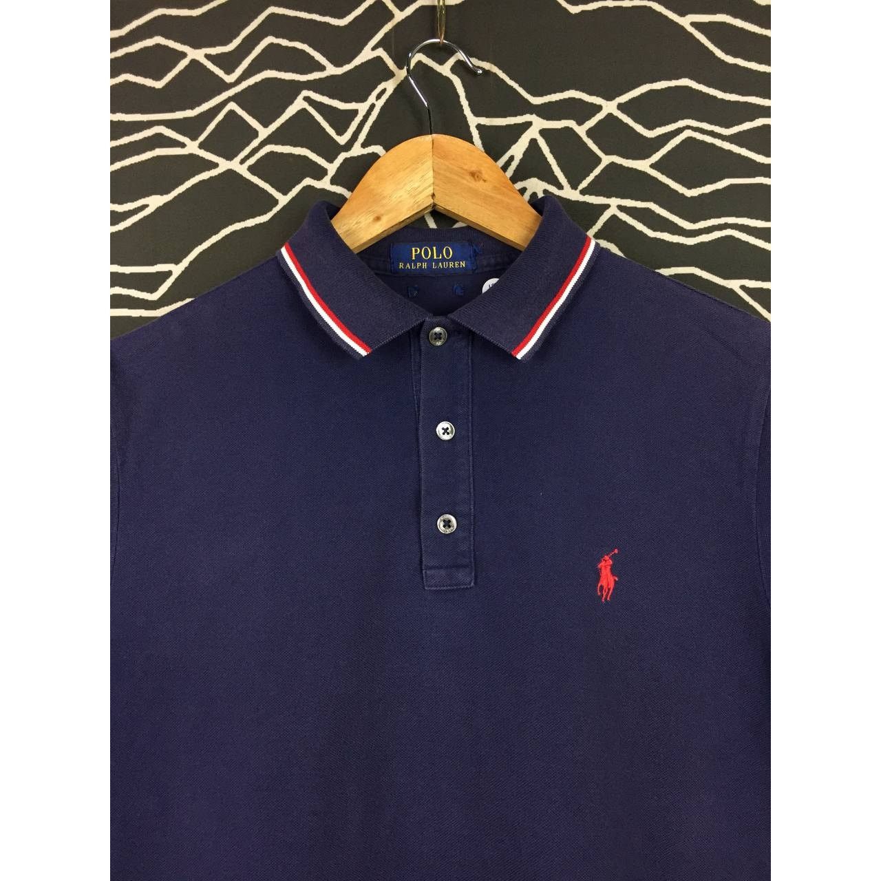 Polo Ralph Lauren × Vintage Vtg Polo Ralph Lauren Small Logo Tipped Polo Tee Size US S / EU 44-46 / 1 - 3 Thumbnail