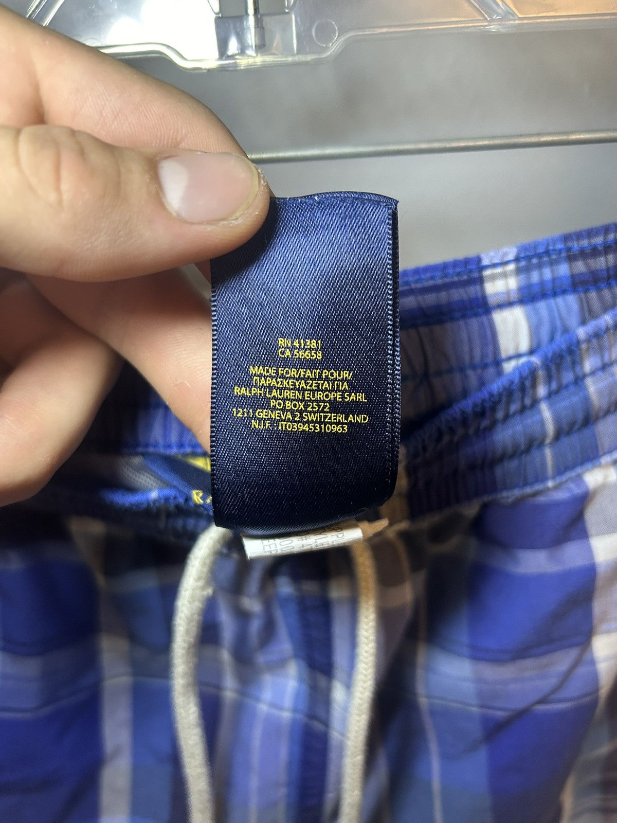 Polo Ralph Lauren Vintage Polo Ralph Lauren plaid active / swim shorts Size US 34 / EU 50 - 4 Thumbnail
