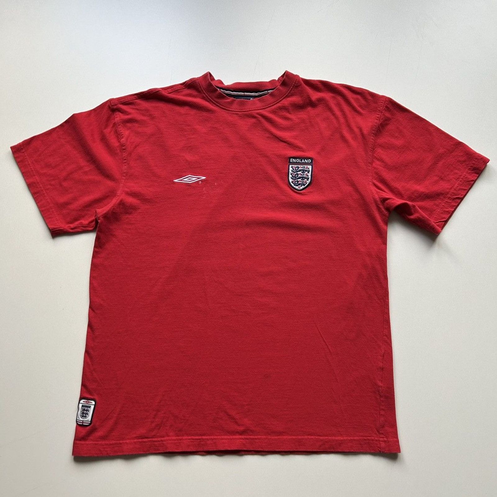 Umbro Vintage Y2K Umbro England Soccer Football T Shirt XL Slim Size US XL / EU 56 / 4 - 1 Thumbnail