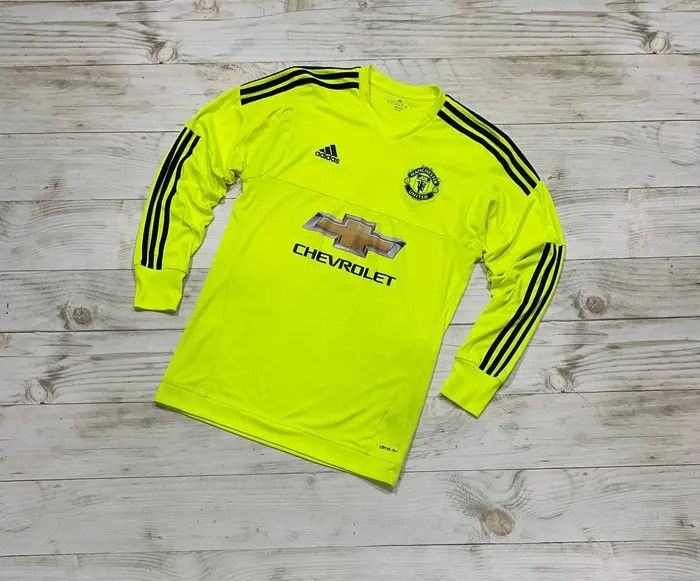 Adidas Manchester United 2015 2016 De Gea #1 Goalkeeper Jersey Size US M / EU 48-50 / 2 - 2 Thumbnail