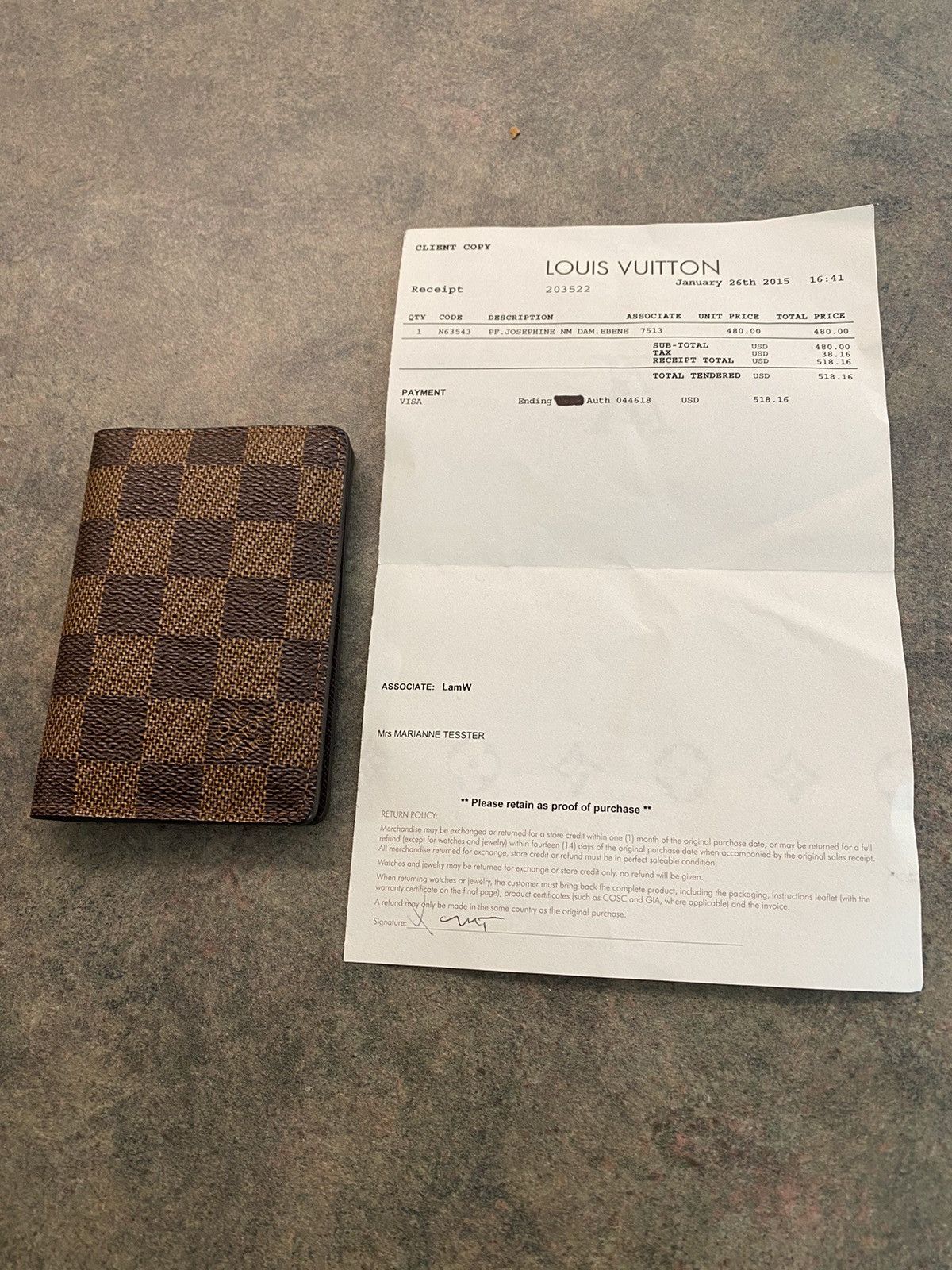 Louis Vuitton Louis Vuitton Pocket Organizer Size ONE SIZE - 1 Thumbnail