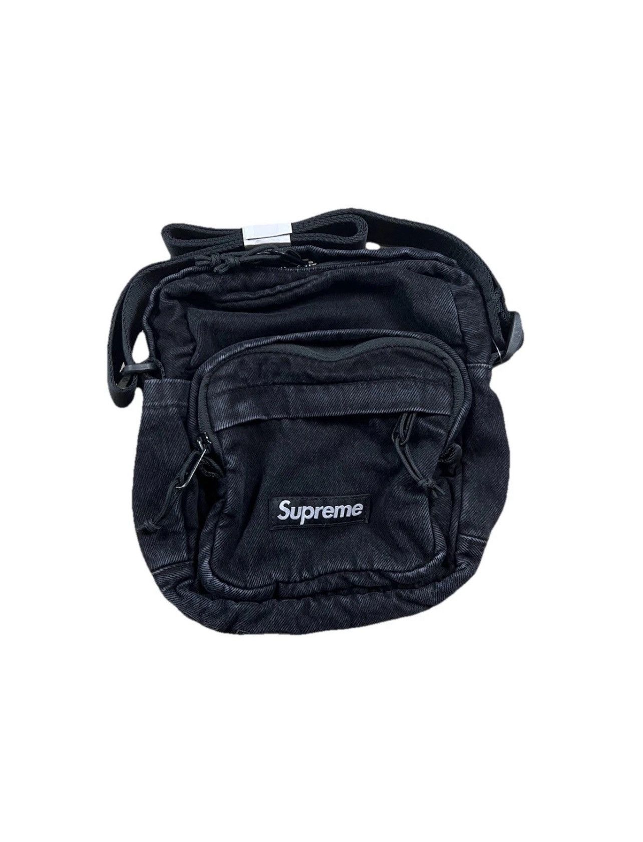Supreme Denim Shoulder Bag Black Supreme Denim Shoulder Bag