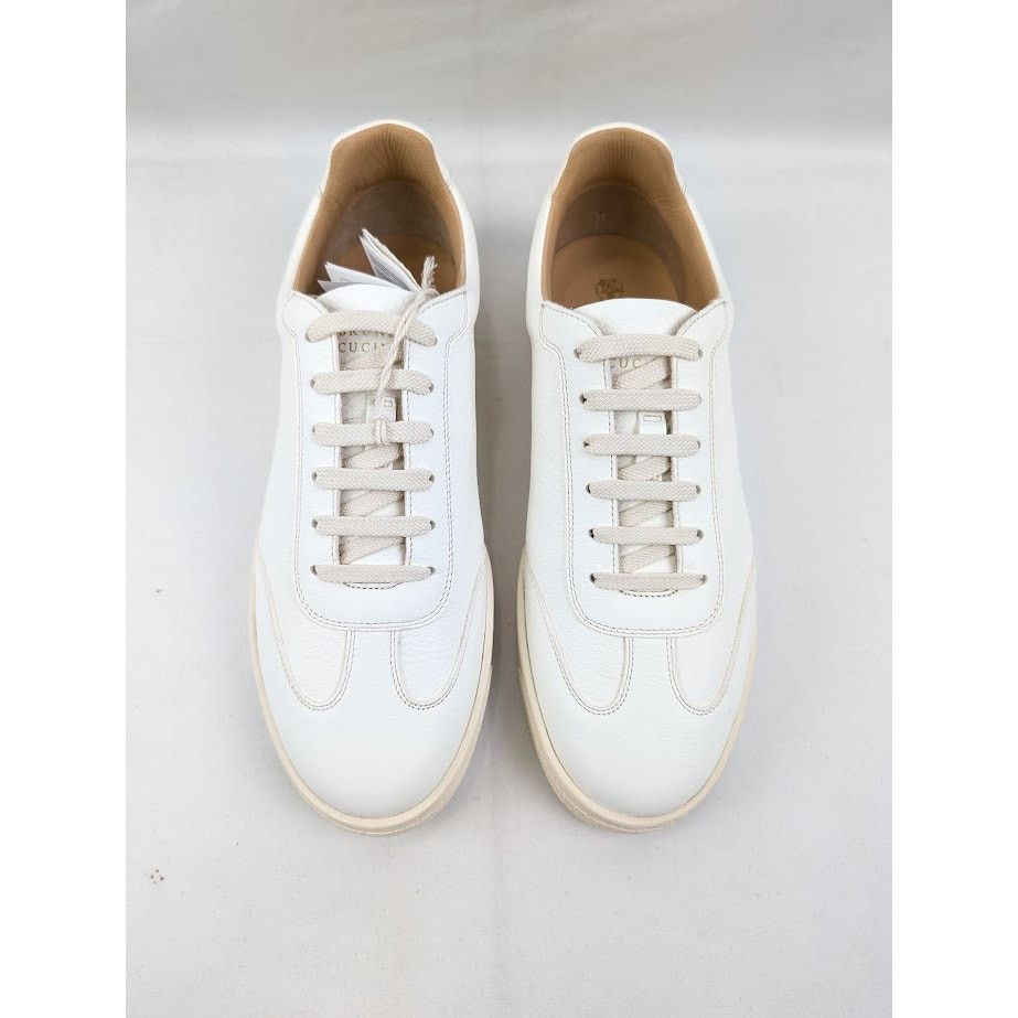 Brunello Cucinelli o1rshd1 Low-Top Sneakers in White Size US 10 / EU 43 - 14 Thumbnail