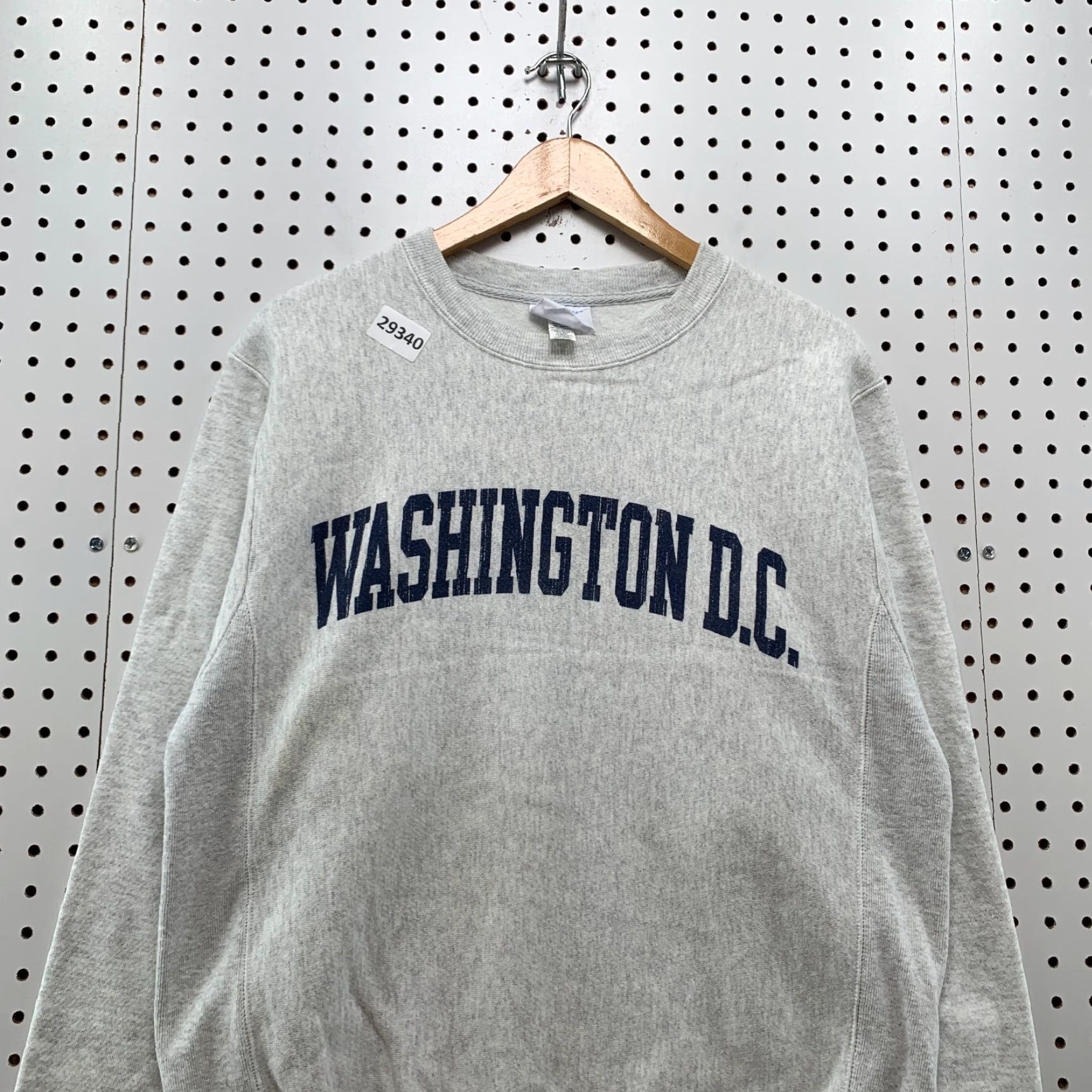 Champion VINTAGE Champion Washington DC Sweatshirt Mens Small Gray Reverse Weave Crewneck Size US S / EU 44-46 / 1 - 7 Thumbnail