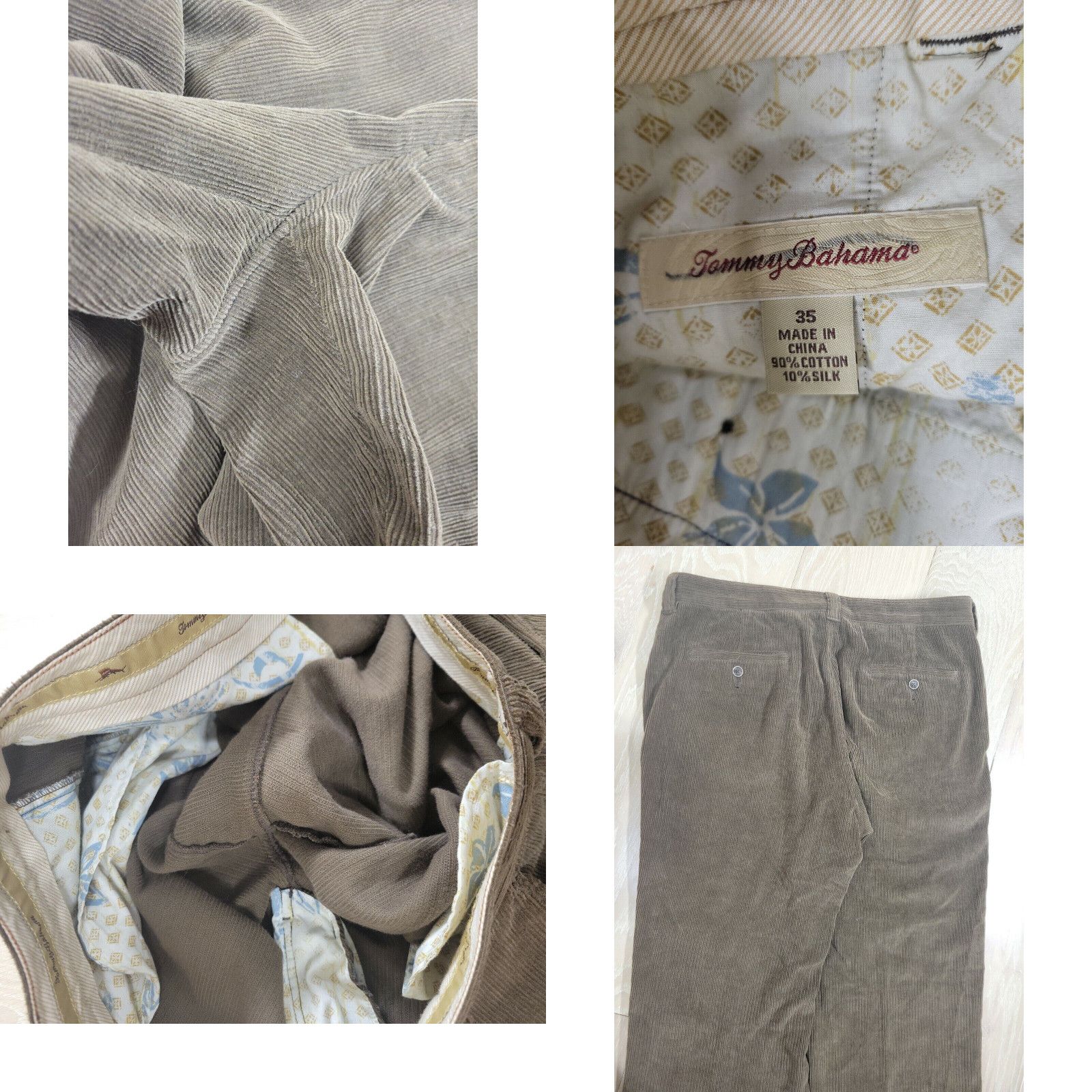 Tommy Bahama Tommy Bahama Cotton Silk Cords Corduroy Men's 35 Pants ...