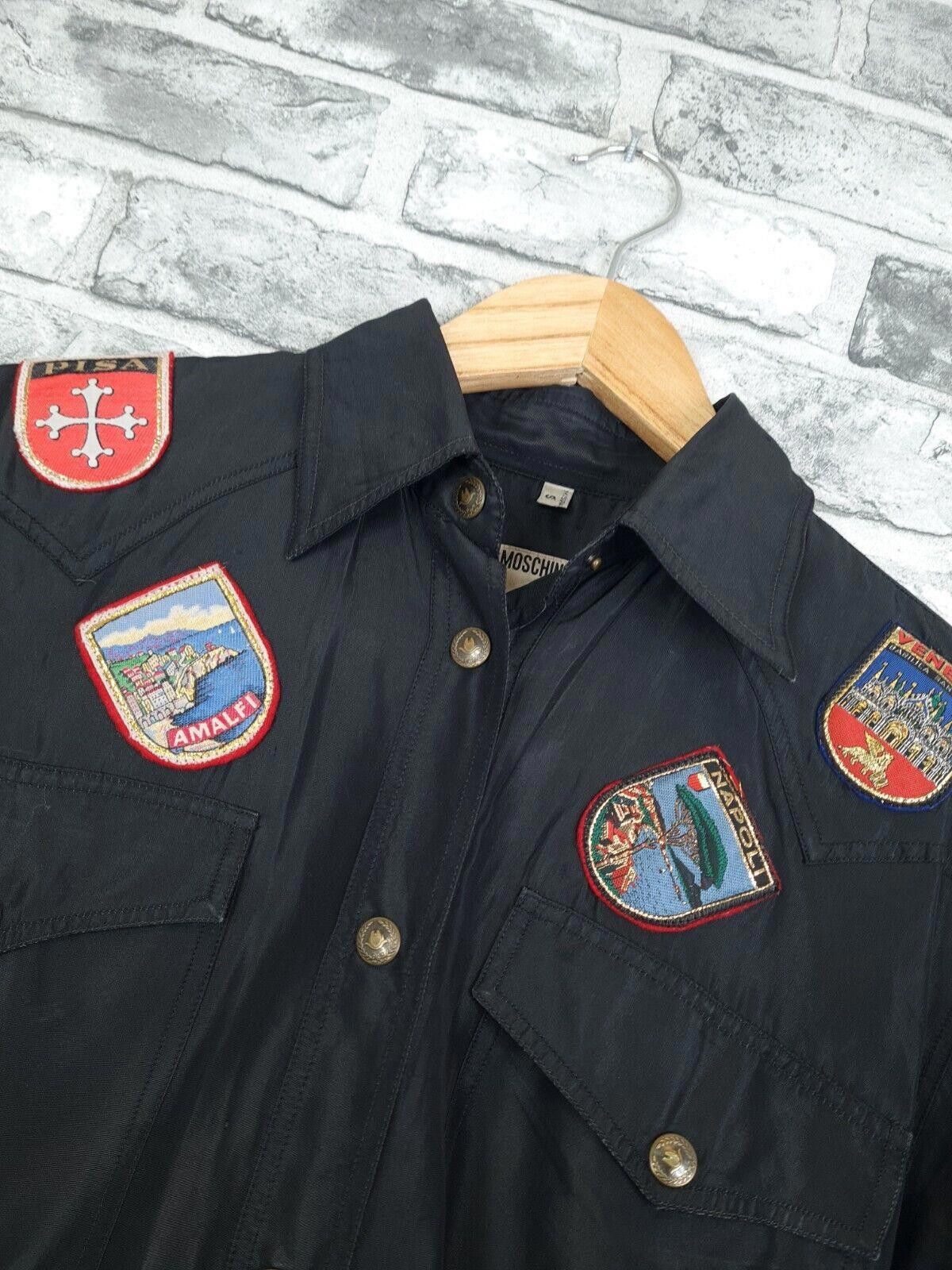 Moschino Jeans Shirt Size S Italia Patch