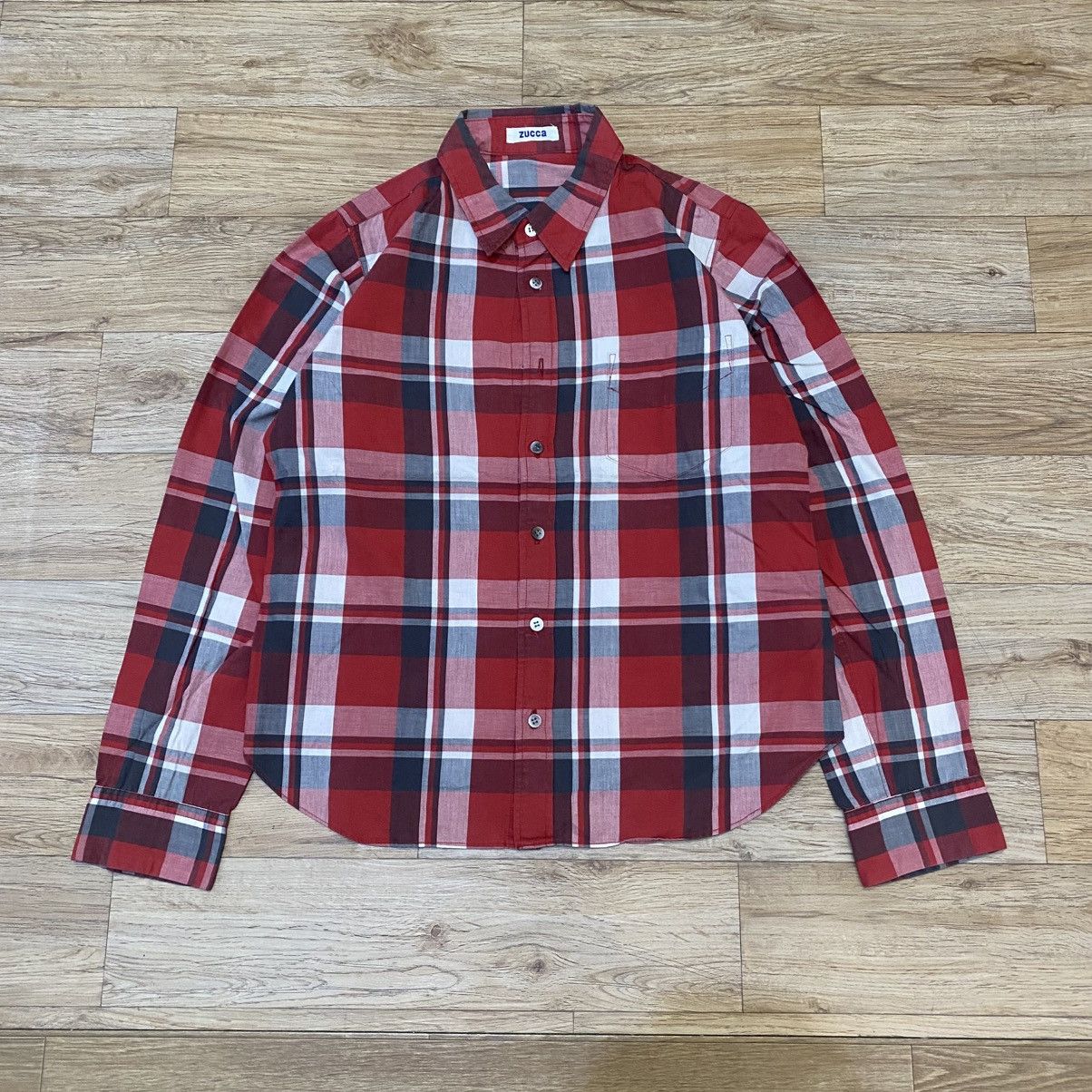 CABANE de ZUCCa 2000s Zucca By Issey Miyake Plaid Button Up Shirt Size US M / EU 48-50 / 2 - 1 Thumbnail
