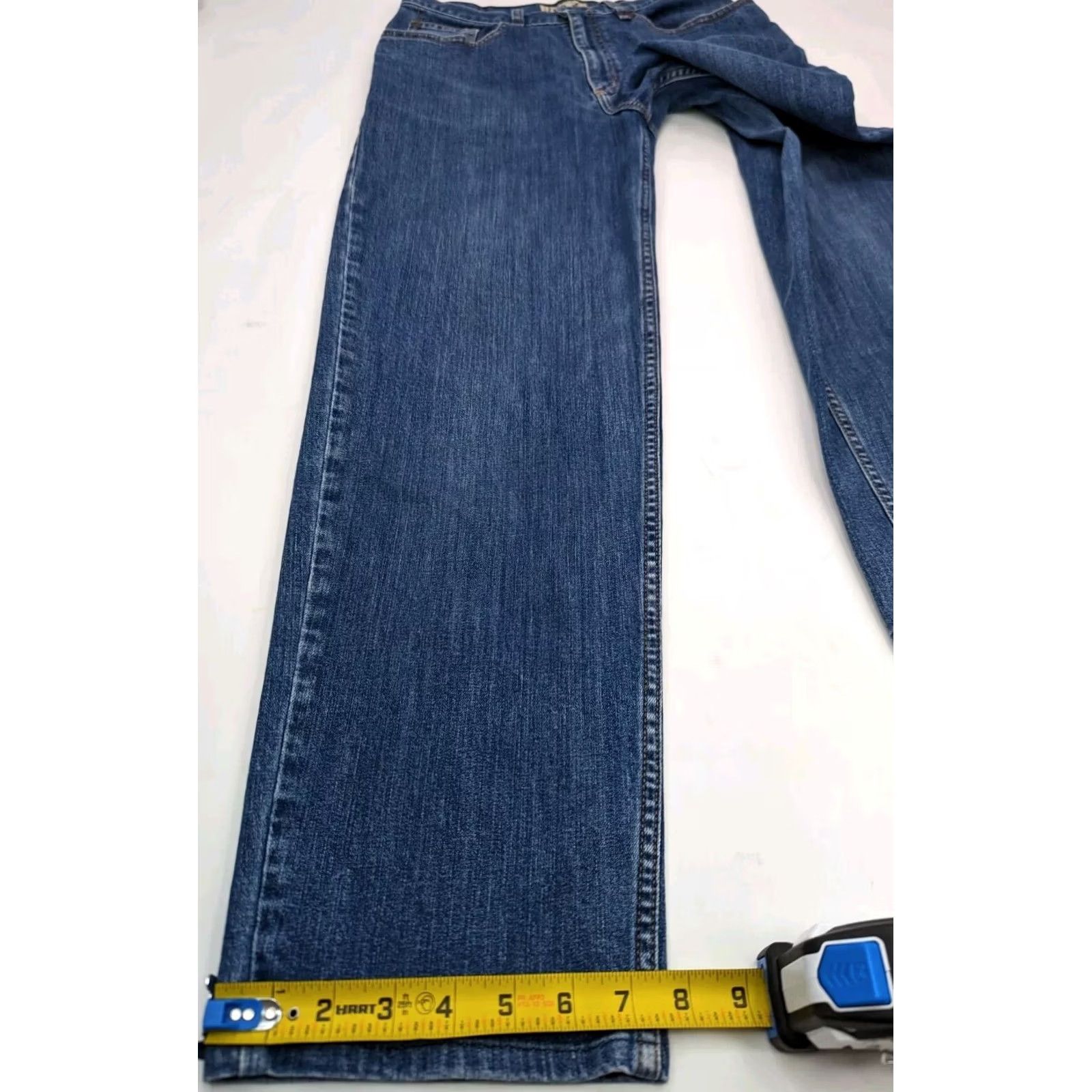 Vintage L.L. Bean 1912 Jeans Blue Straight Jeans Women 10 Tall 27x29 Denim 5-Pocket Logo 1912 Hardware Vintage: No Size 32" / US 10 / IT 46 - 4 Thumbnail