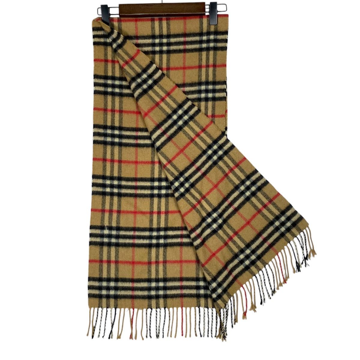 Burberry × Vintage Vintage Burberry Nova Checked Cashmere Scarf Muffler Size ONE SIZE - 2 Thumbnail