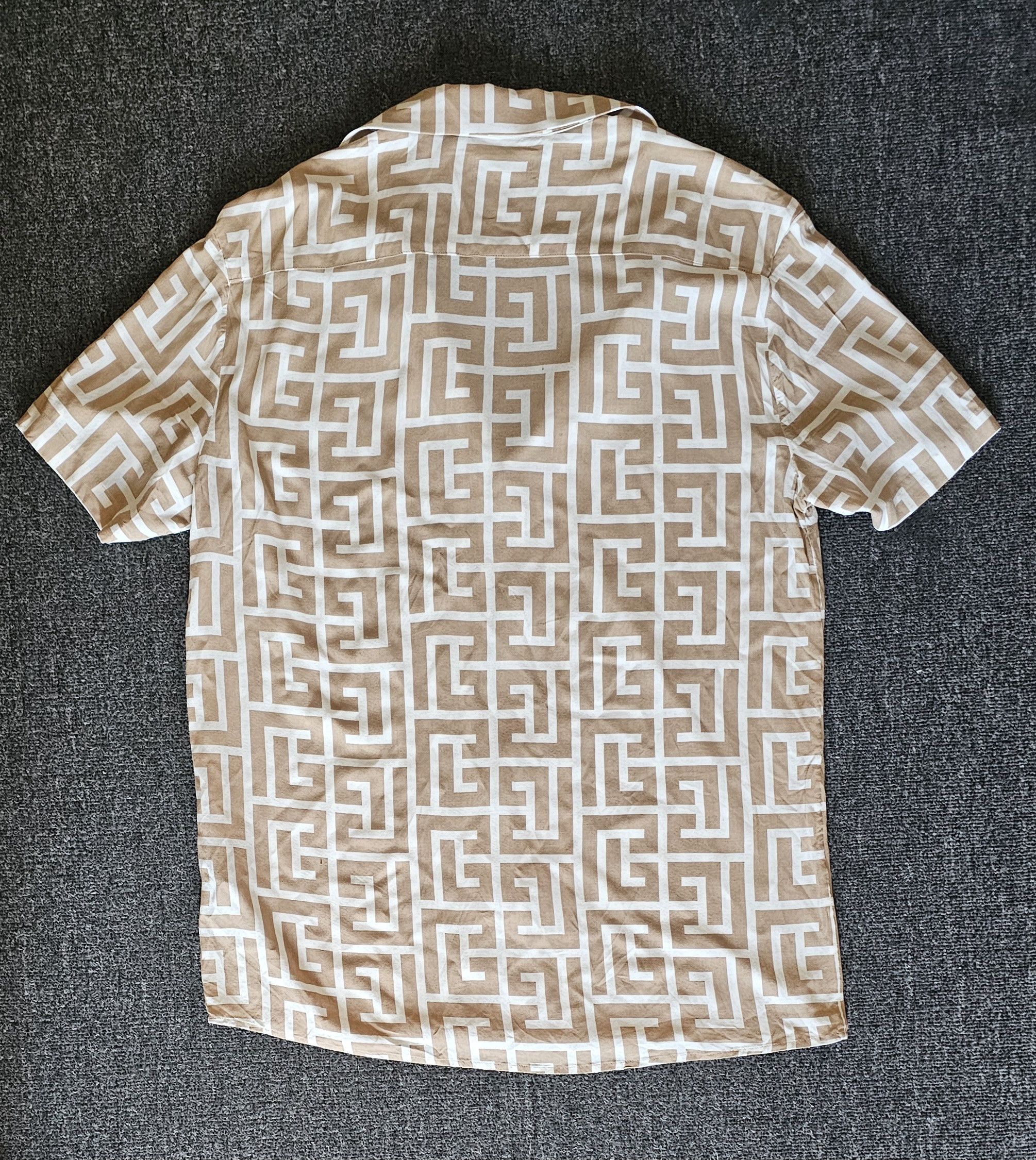 Balmain Balmain Men's Oversize Short Sleeve Shirt Size 39 Size US L / EU 52-54 / 3 - 6 Thumbnail