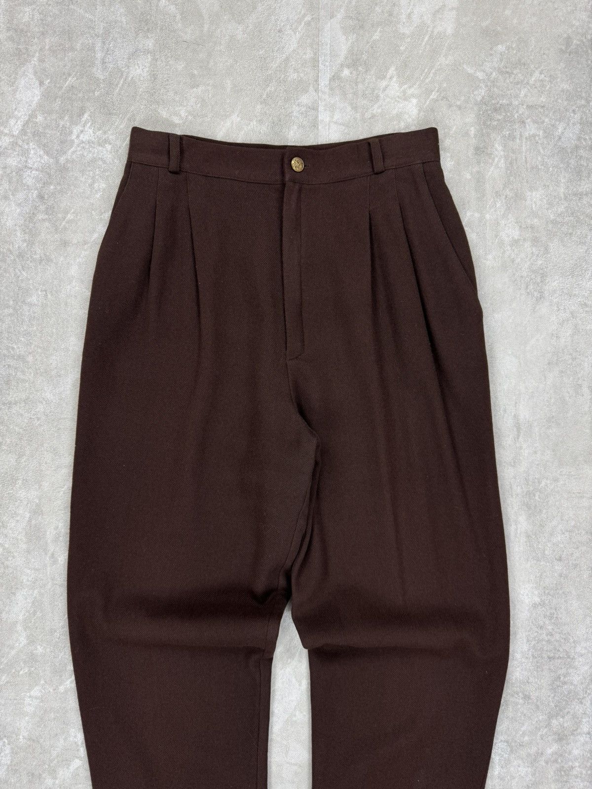 Other Fundamental things wool brown pleated trousers pants Size 24" / US 00 / IT 34 - 2 Thumbnail
