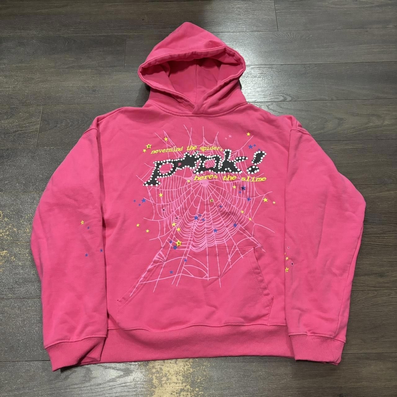 Designer spider never mind the spiders here’s the slime pink hoodie Size M / US 6-8 / IT 42-44 - 2 Thumbnail