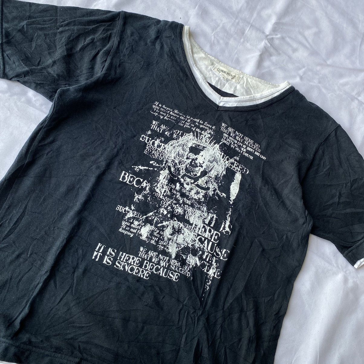 If Six Was Nine × Japanese Brand × Le Grande Bleu (L.G.B.) Japanese Poem Commontage Double Layer Gothic Size US L / EU 52-54 / 3 - 6 Thumbnail