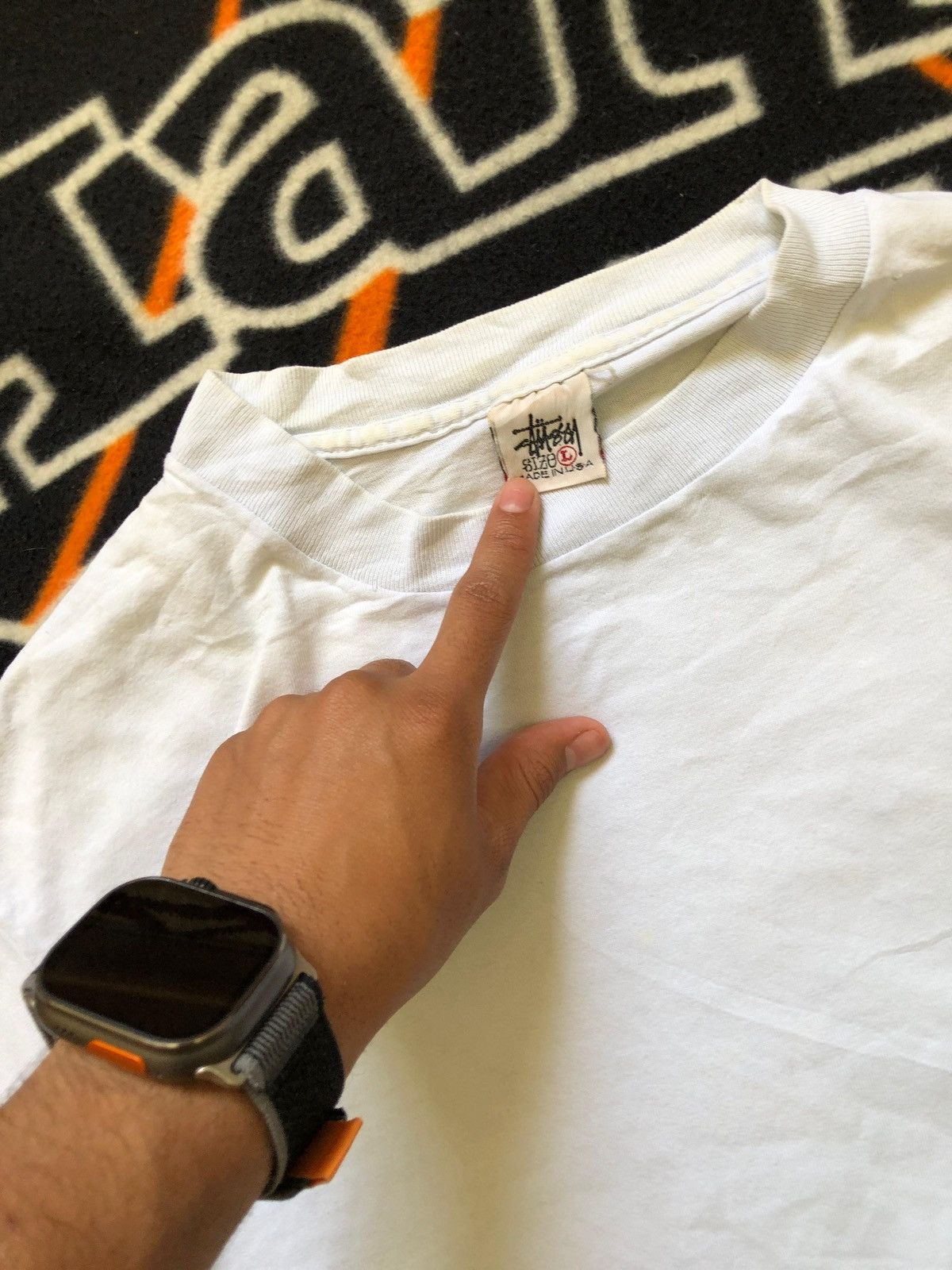 Stussy Vintage 90s STUSSY Crown tee USA single stitch Size US L / EU 52-54 / 3 - 4 Thumbnail