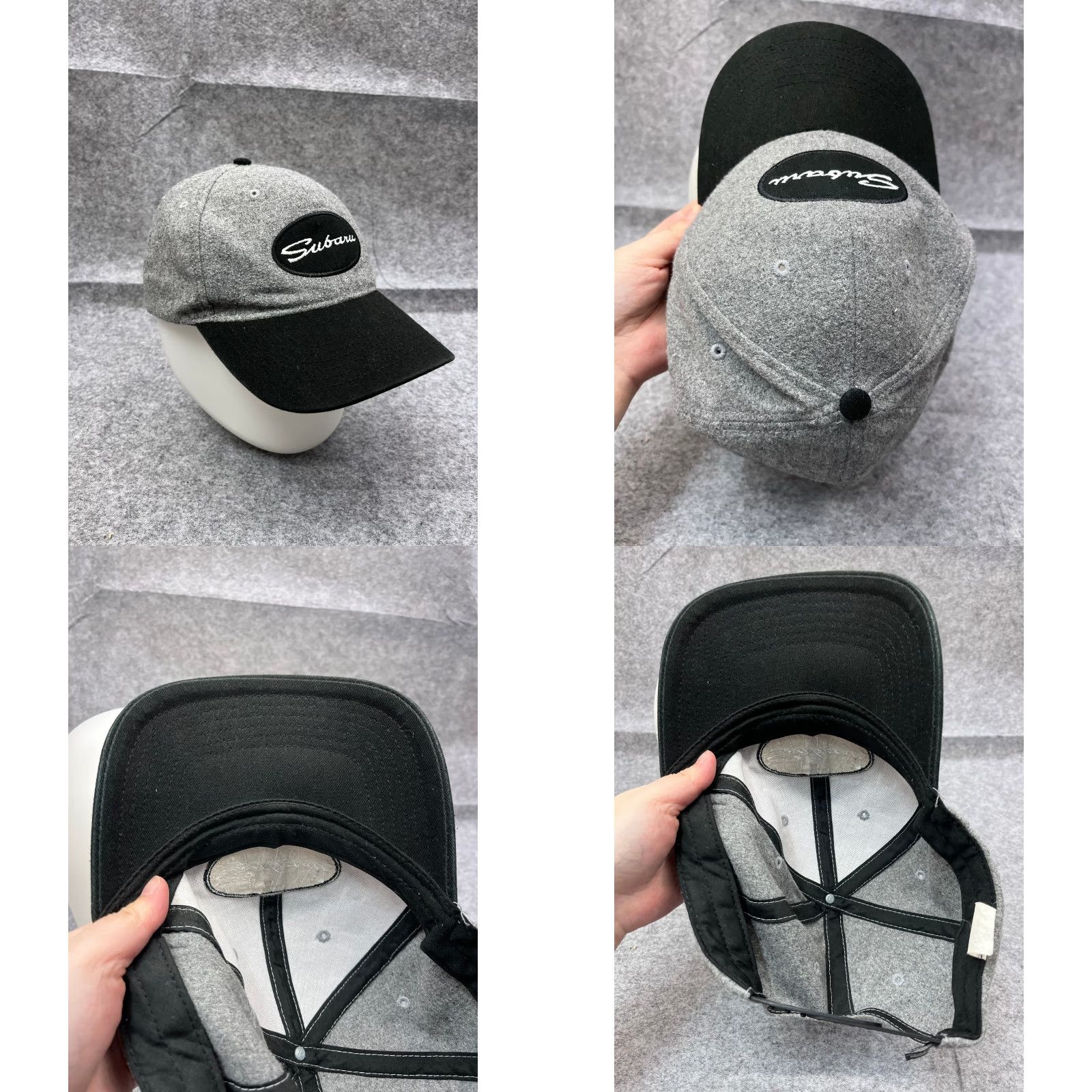 Vintage Subaru Hat Cap Snap Back Adult One Size Gray Black Cotton Blend Cars Outdoors Hat/Cap Size ONE SIZE - 8 Thumbnail