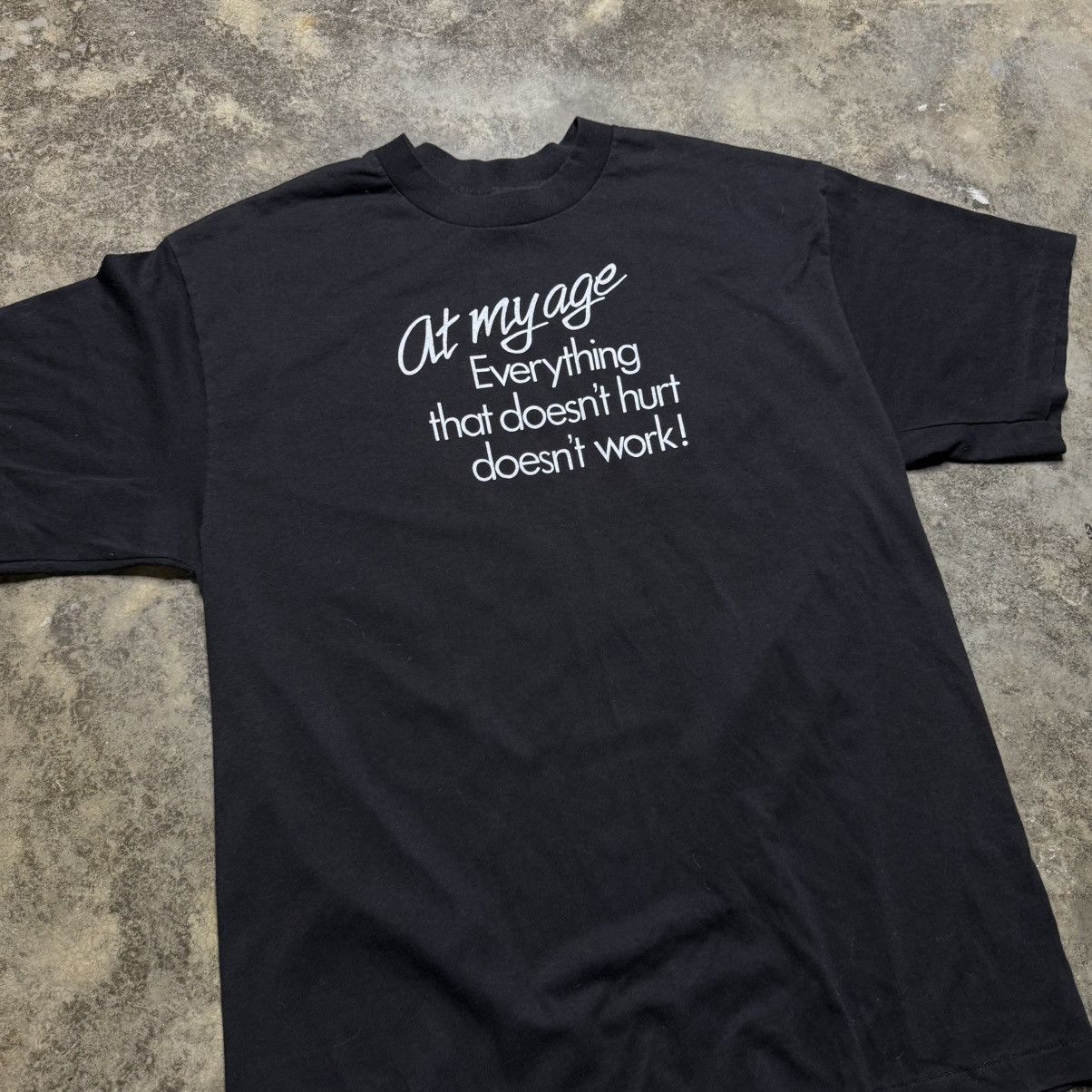 Vintage vintage 80s funny too old nothing works tshirt Size US XL / EU 56 / 4 - 1 Thumbnail