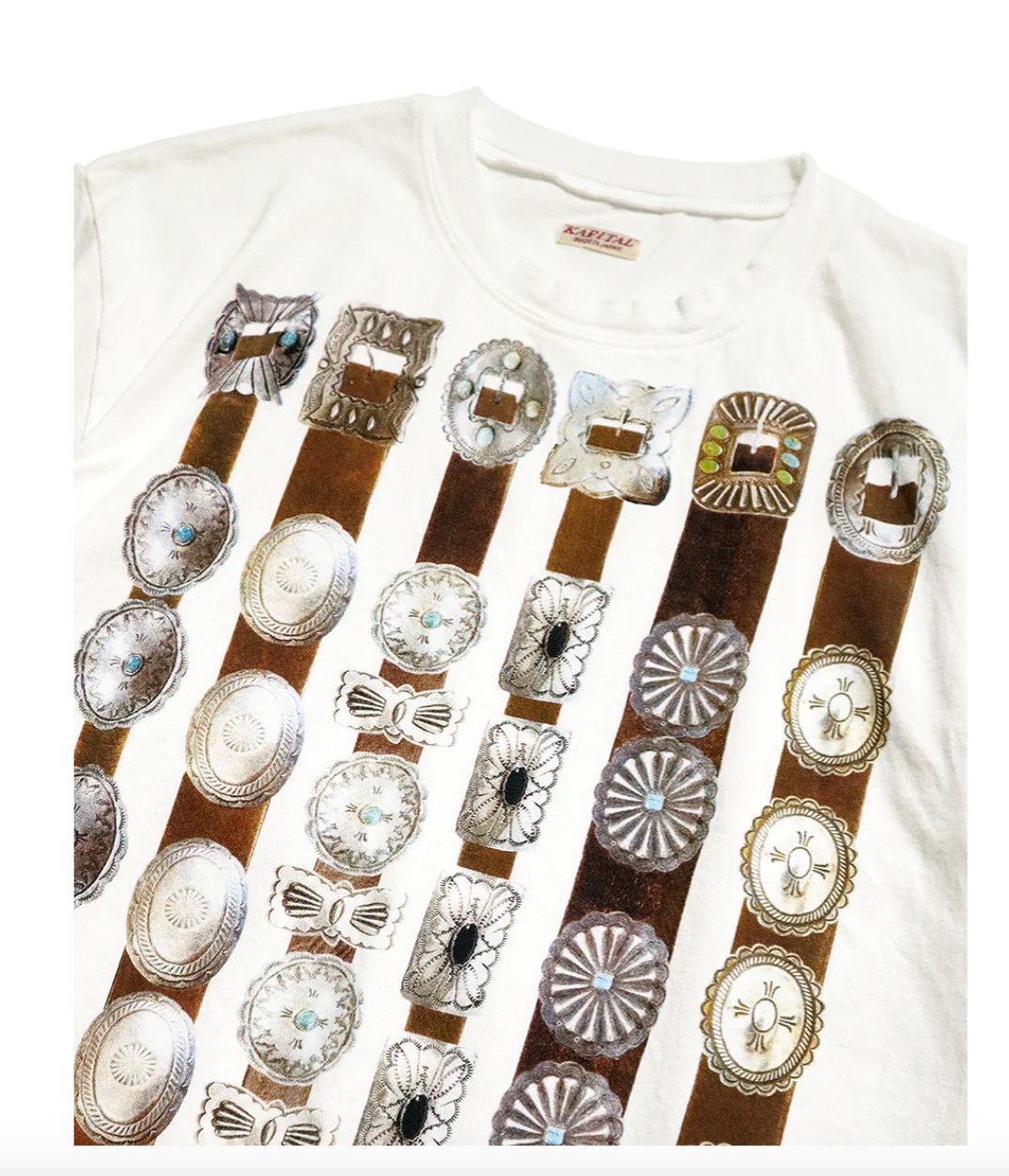 Kapital Kapital Concho Belt Print T Shirt Size S Size US S / EU 44-46 / 1 - 4 Thumbnail