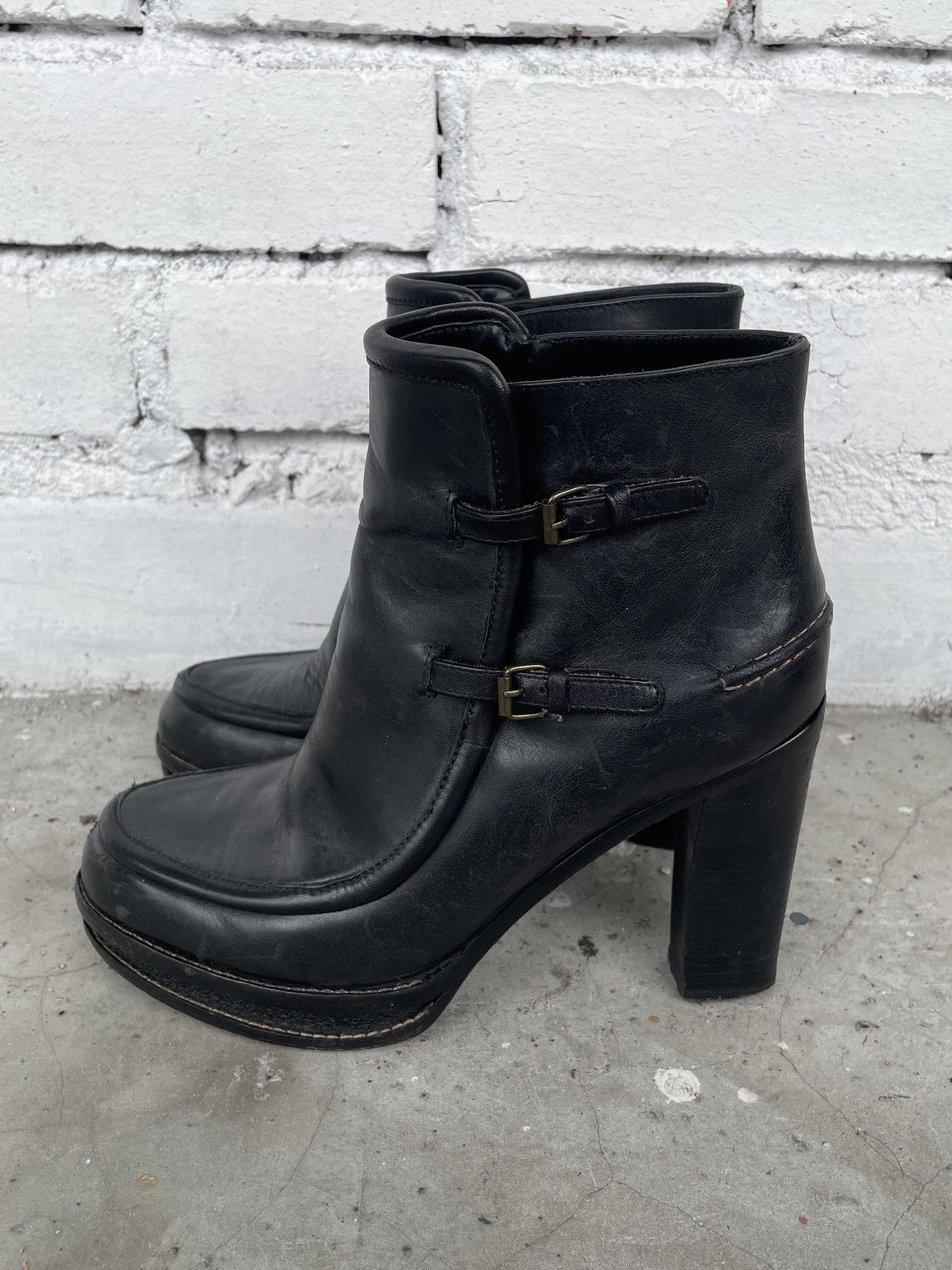 Ruffo Research × Veronique Branquinho Veronique Branquinho High Ankle Heeled Boots Size US 8 / IT 38 - 2 Thumbnail