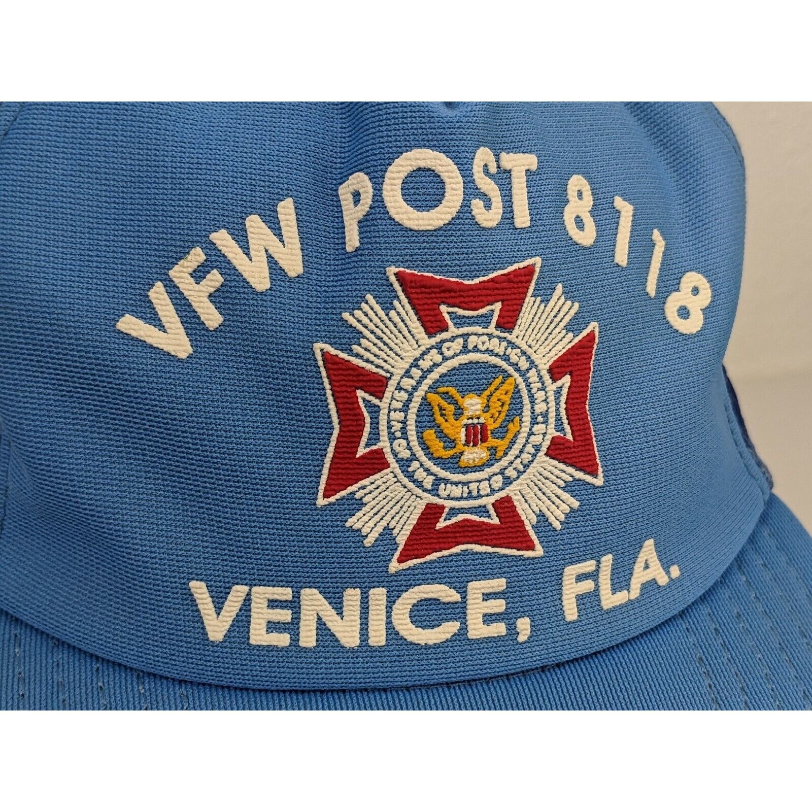 Other VFW Post 8118 Venice Fl 3 Three Stripe Snapback Hat Trucker Size ONE SIZE - 3 Thumbnail