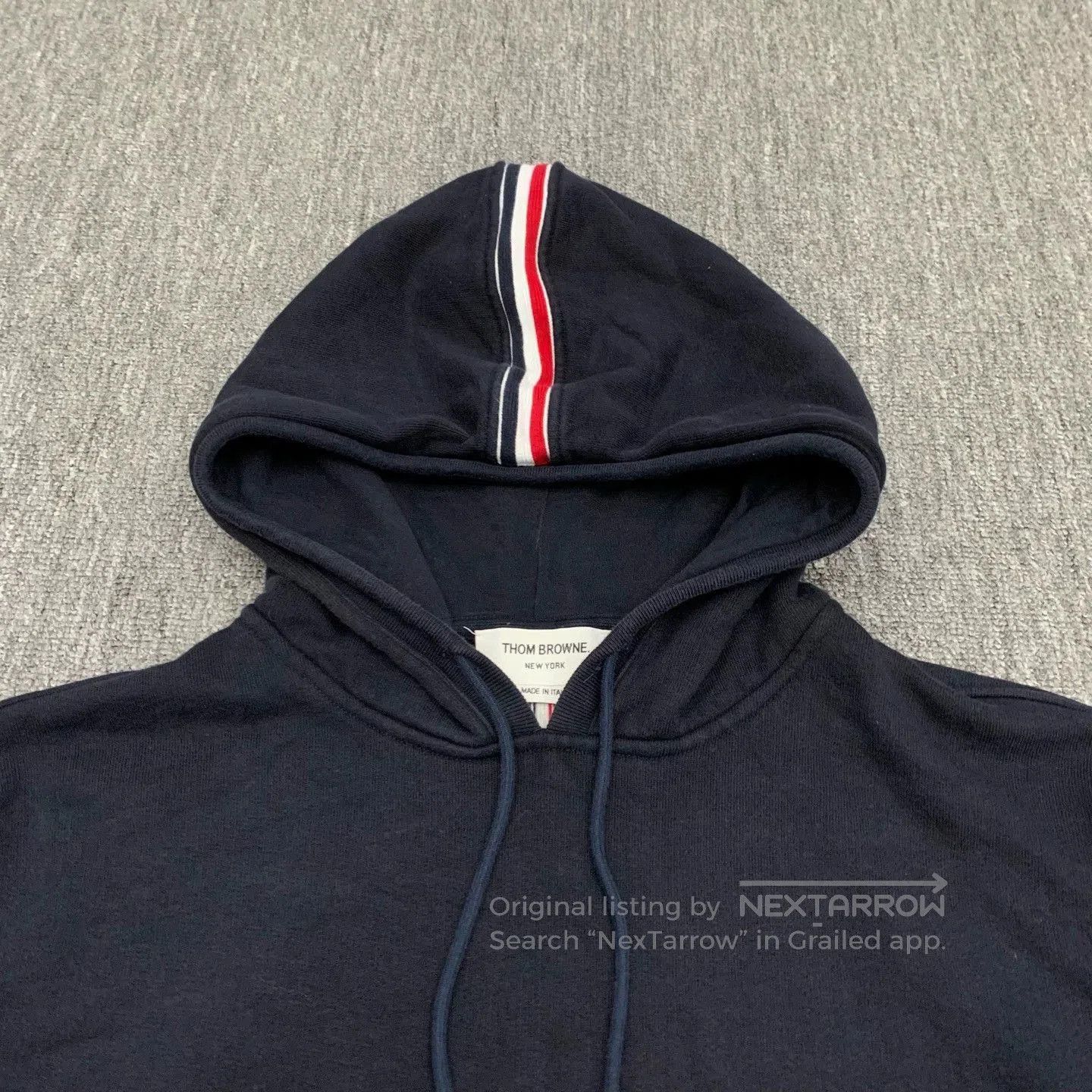 Thom Browne THOM BROWNE Striped Back Hoodie Sweatshirt. Size US L / EU 52-54 / 3 - 9 Thumbnail