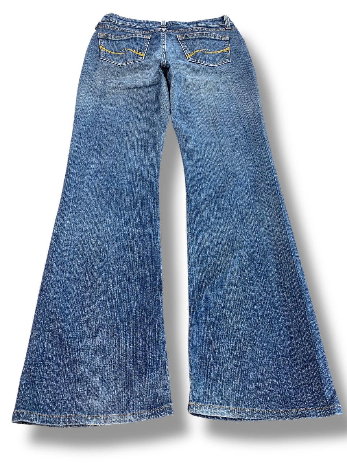 Japanese Brand Japanese Brand Medium Blue Wash Style Flare Jeans Size US 30 / EU 46 - 3 Thumbnail