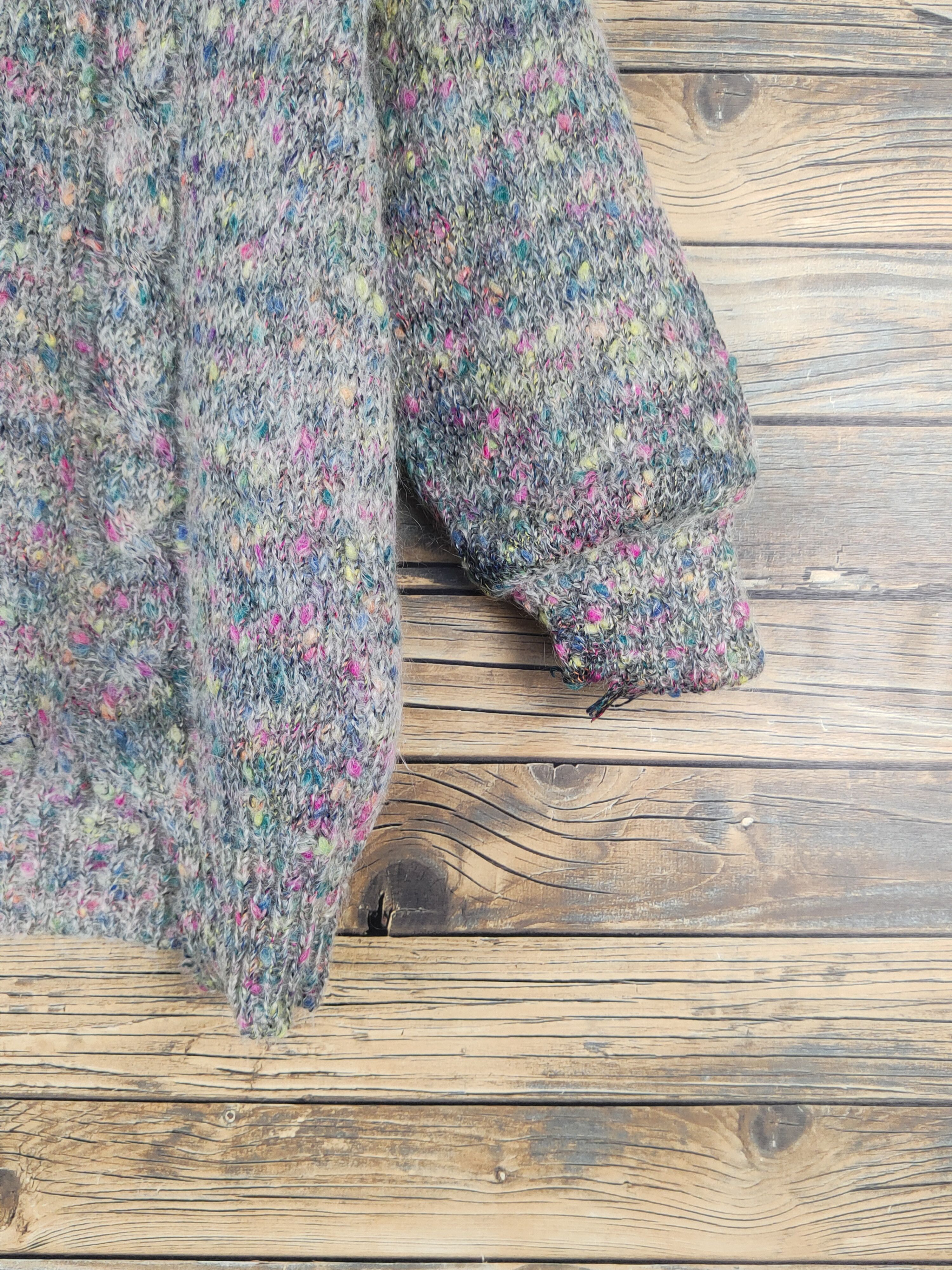Japanese Brand Ju-Eight Gray vintage Knitwear Sweaters #W1275 Size M / US 6-8 / IT 42-44 - 8 Thumbnail