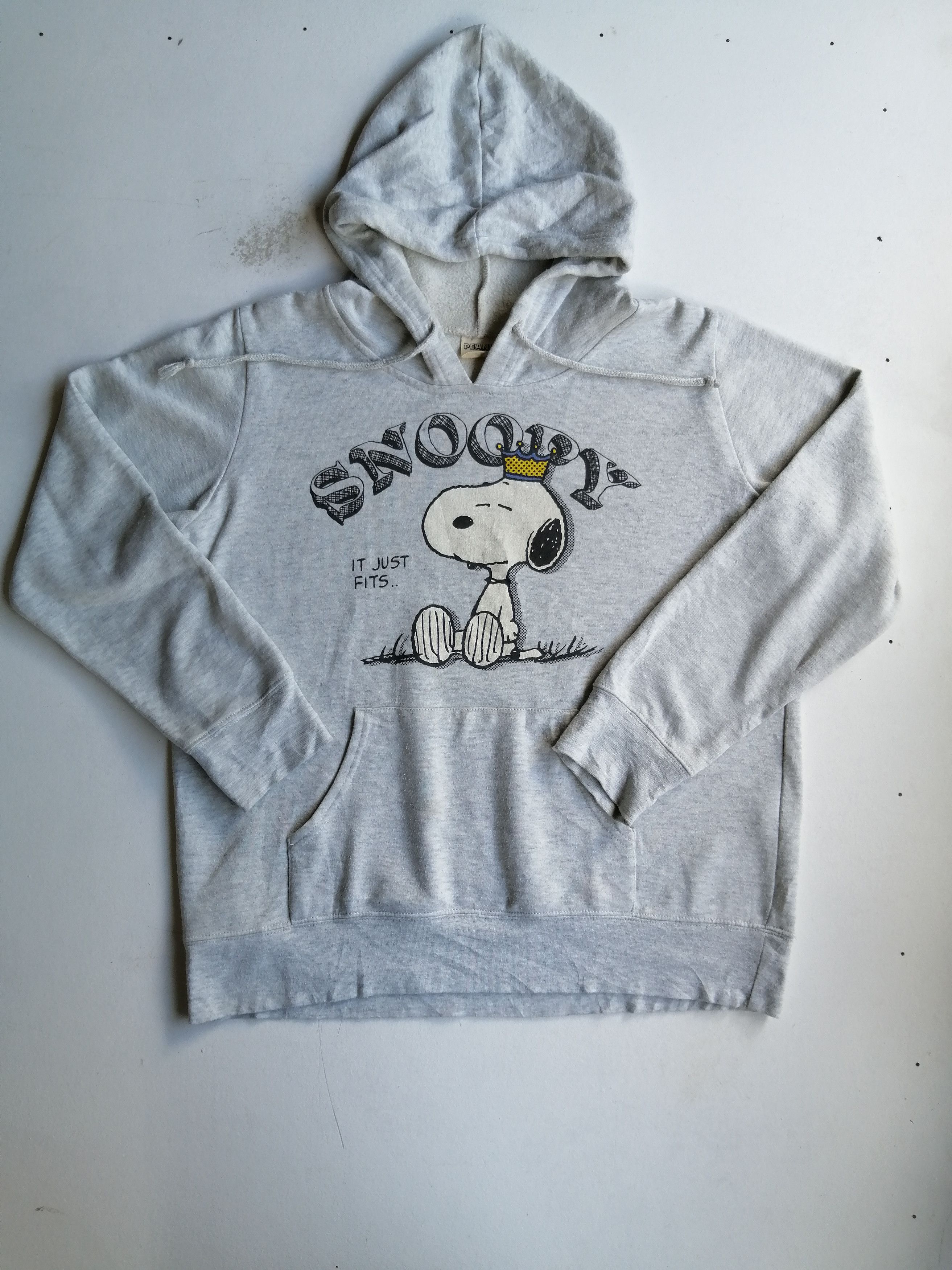 Designer × Peanuts × Vintage Vintage Peanuts Snoopy Hoodie Sweater Size US L / EU 52-54 / 3 - 3 Thumbnail