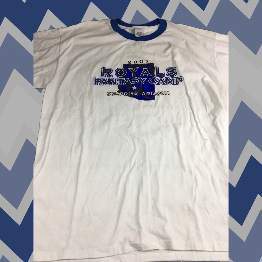 Anvil VINTAGE Kansas City Royals Fantasy Camp T Shirt Sz XL - Surprise AZ EUC Size US XL / EU 56 / 4 - 1 Thumbnail