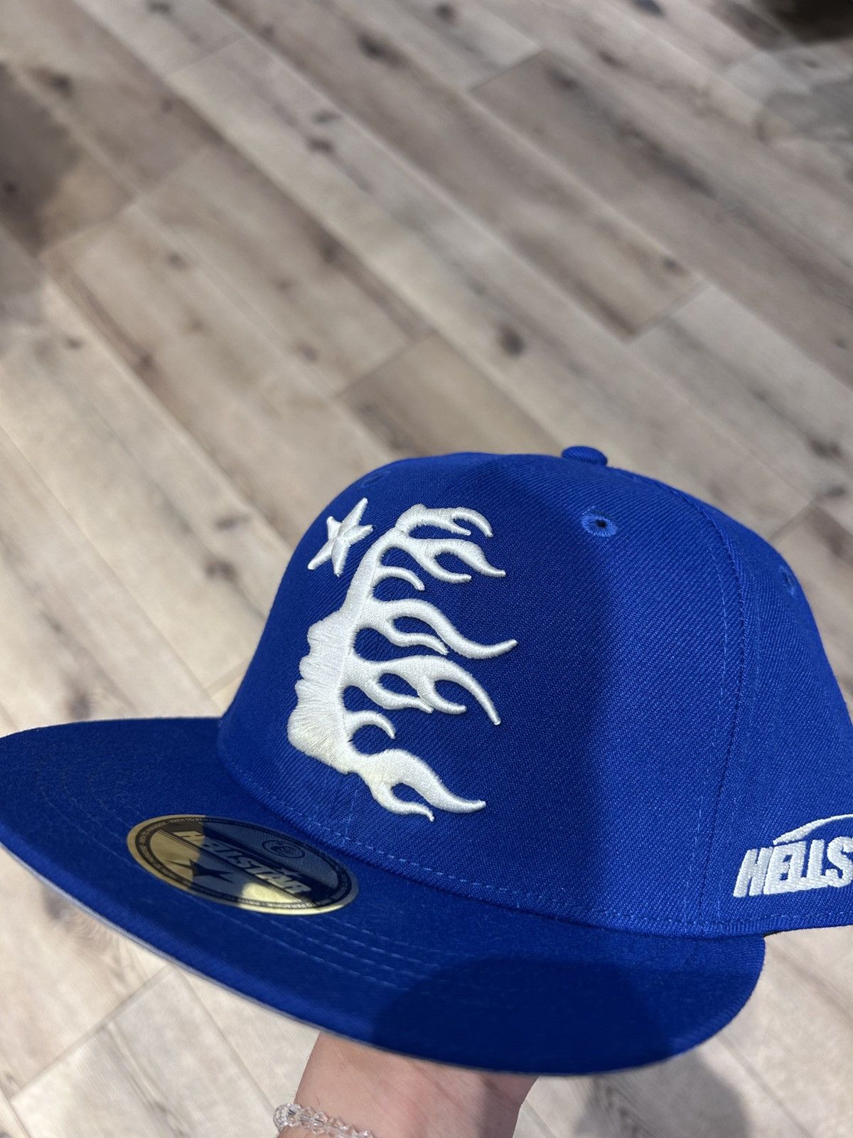 Hellstar Baseball Fitted Hat Blue Size 7 3/4