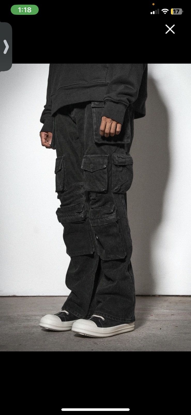 Jaded London jaded london voltage cargo jeans Grailed