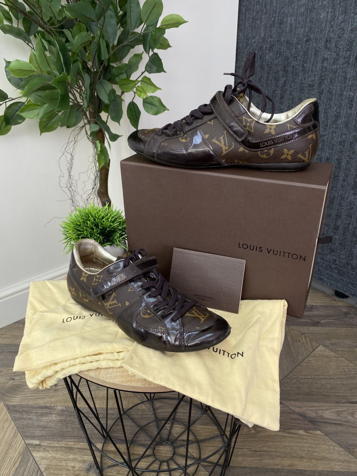 Louis Vuitton Vintage Louis Vuitton Brown Monogram Sneakers Size US 8.5 / IT 38.5 - 3 Thumbnail