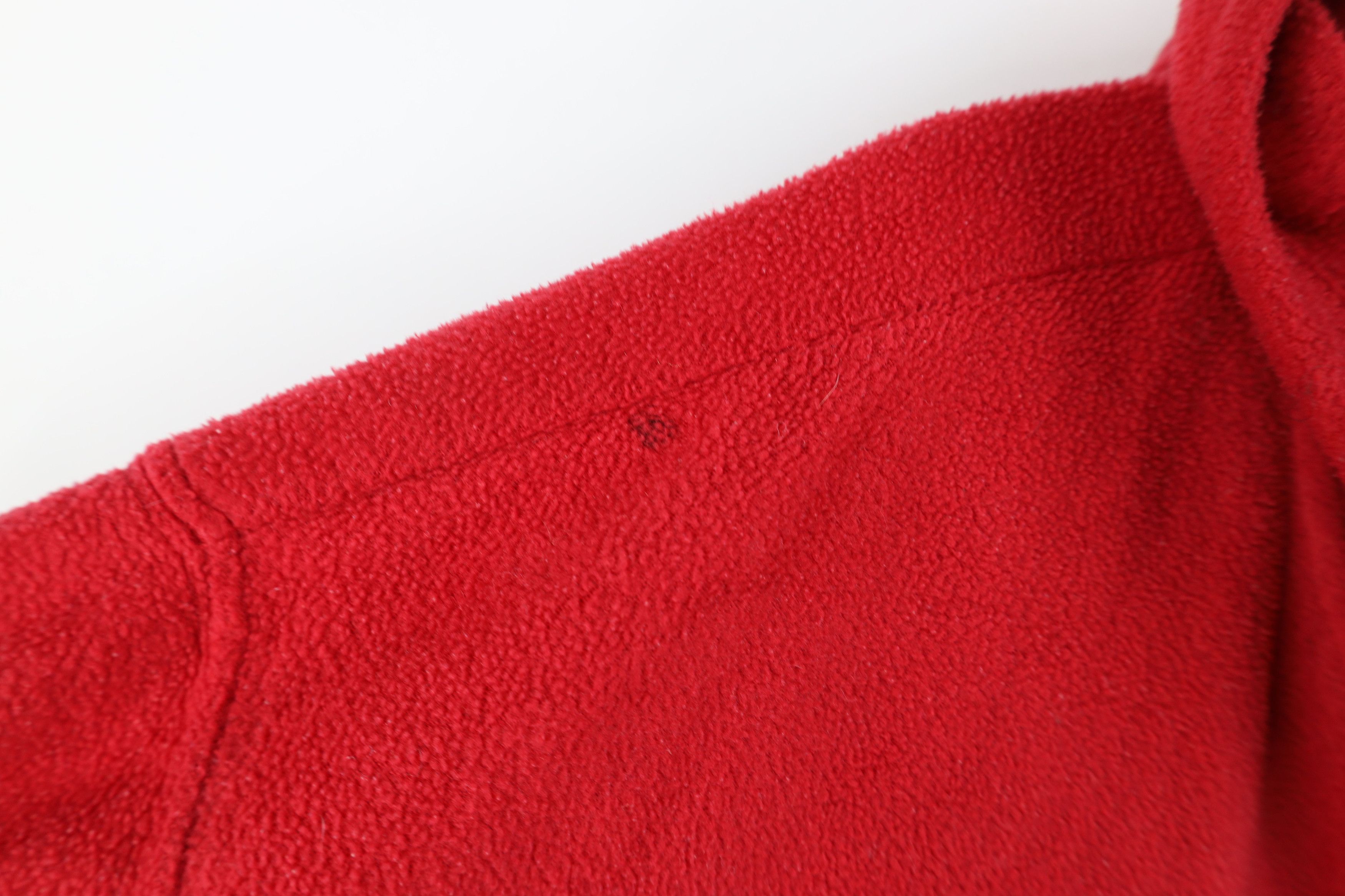 Disney Vintage 90s Disney Mickey Mouse Full Zip Fleece Hoodie Red Size 3XL / US 20-22 - 6 Thumbnail