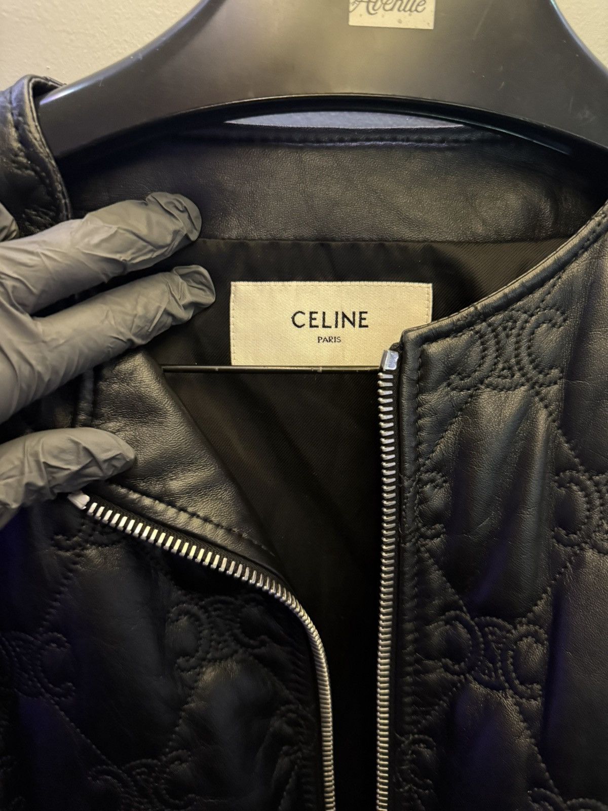 Celine CELINE TRIOMPHE BOMBER JACKET IN SOFT LAMBSKIN Size US S / EU 44-46 / 1 - 2 Thumbnail