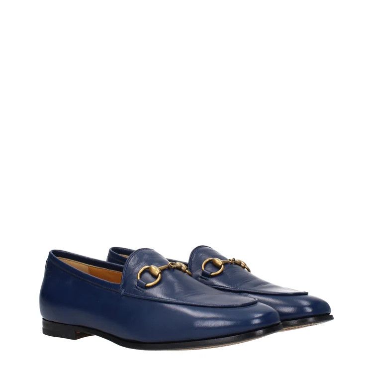 Gucci ob1o1e1124 Leather Loafers in Blue Size US 5 / IT 35 - 2 Thumbnail
