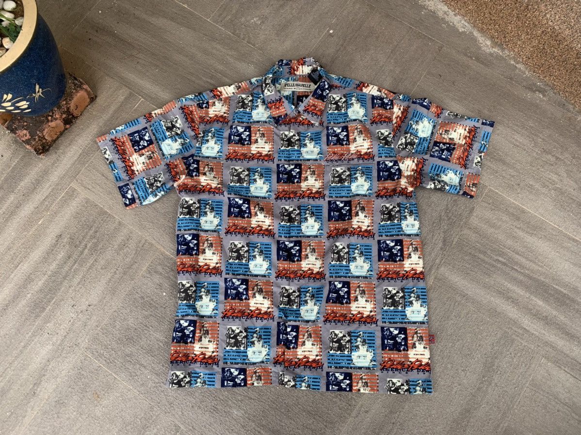 image of Fullprint Pelle Pelle Marc Buchanan Botton Shirt in Mix, Men's (Size XL)