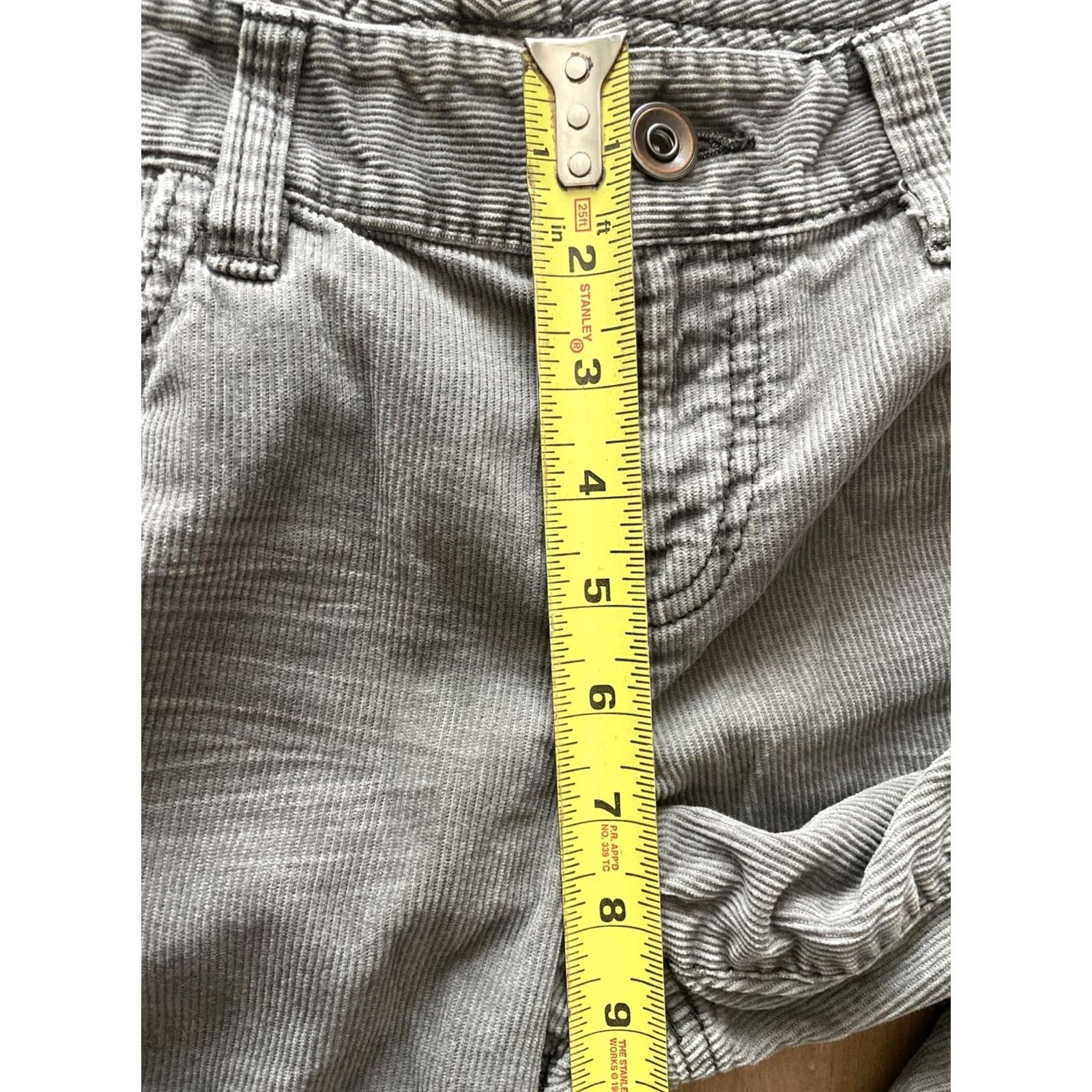 Ann Taylor Ann Taylor LOFT Slim Boot Corduroy Pants Womens Size 8 Gray 5-Pocket Design Jeans Moss? Size 30" / US 8 / IT 44 - 7 Thumbnail
