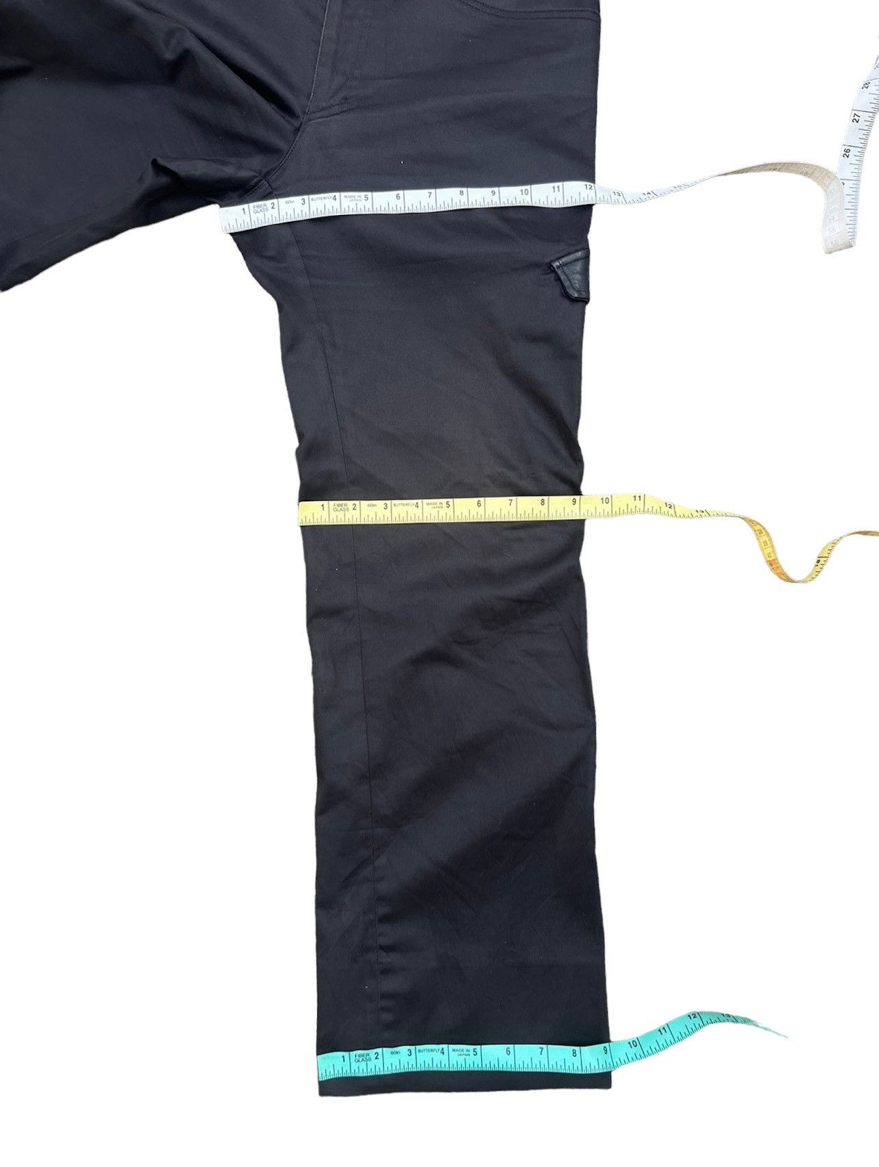 Vintage Vintage KENJI ITO Japan Leather Stripe Cargo Trouser Pant Size US 31 - 6 Thumbnail