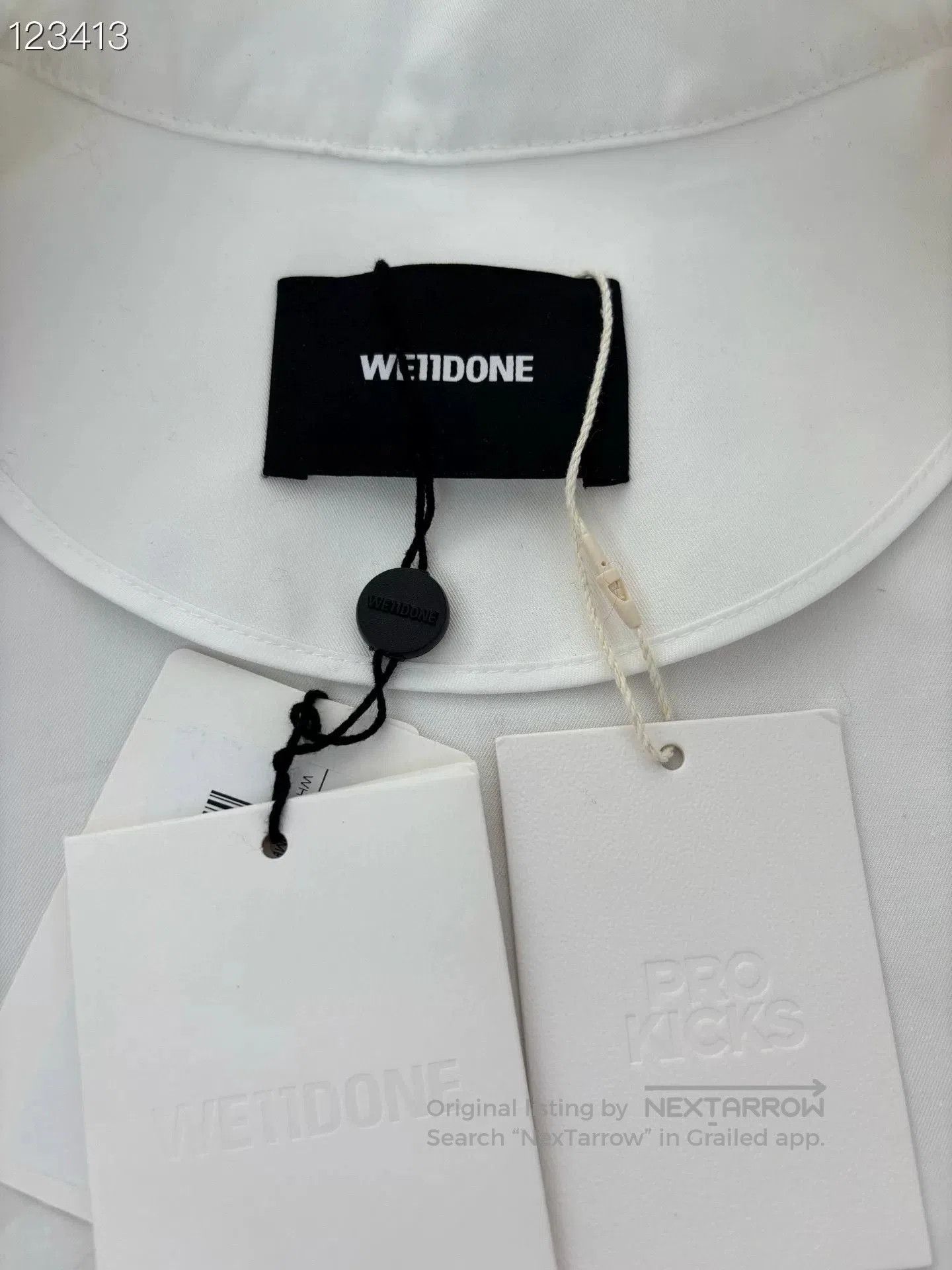 WE11DONE Welldone 040662H66 White Jacket L. Size US L / EU 52-54 / 3 - 3 Thumbnail