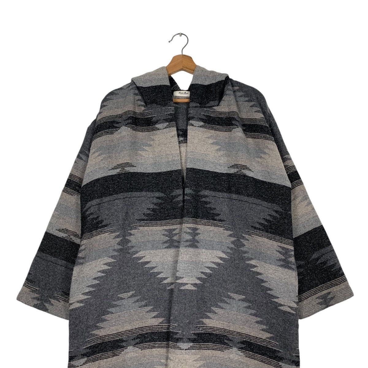 Japanese Brand Free's Mart Love California Buttonless Overcoat #1252-C57 Size US M / EU 48-50 / 2 - 2 Thumbnail