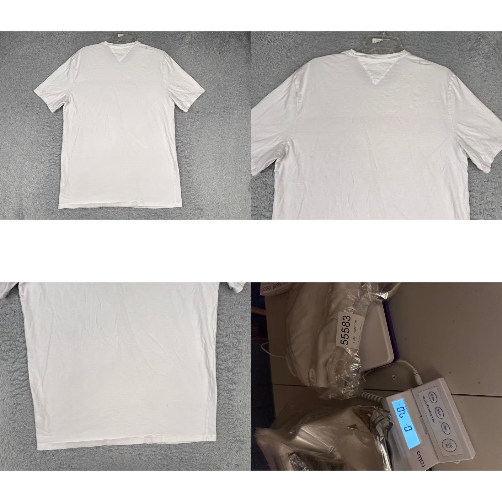 Tommy Hilfiger Tommy Hilfiger Shirt Adult XL White Crew Neck Short Sleeve 100% Cotton Jersey Logo Embroidered Size US XL / EU 56 / 4 - 9 Thumbnail