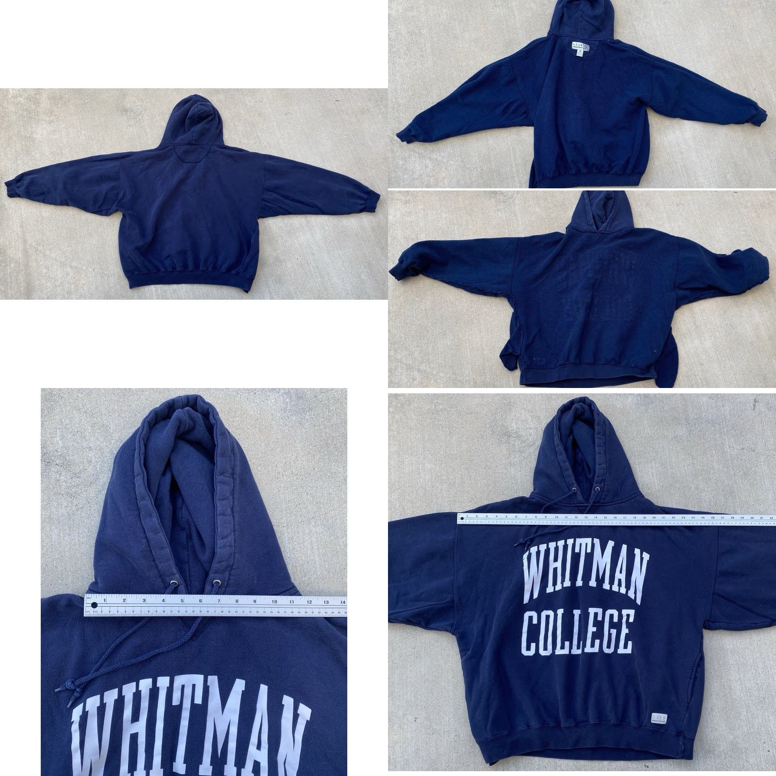 Vintage VINTAGE Gear For Sports Whitman College Hoodie Sweatshirt Navy Blue 2XL Mens Pullover Hooded Graphic Print Pockets Size US XXL / EU 58 / 5 - 10 Thumbnail