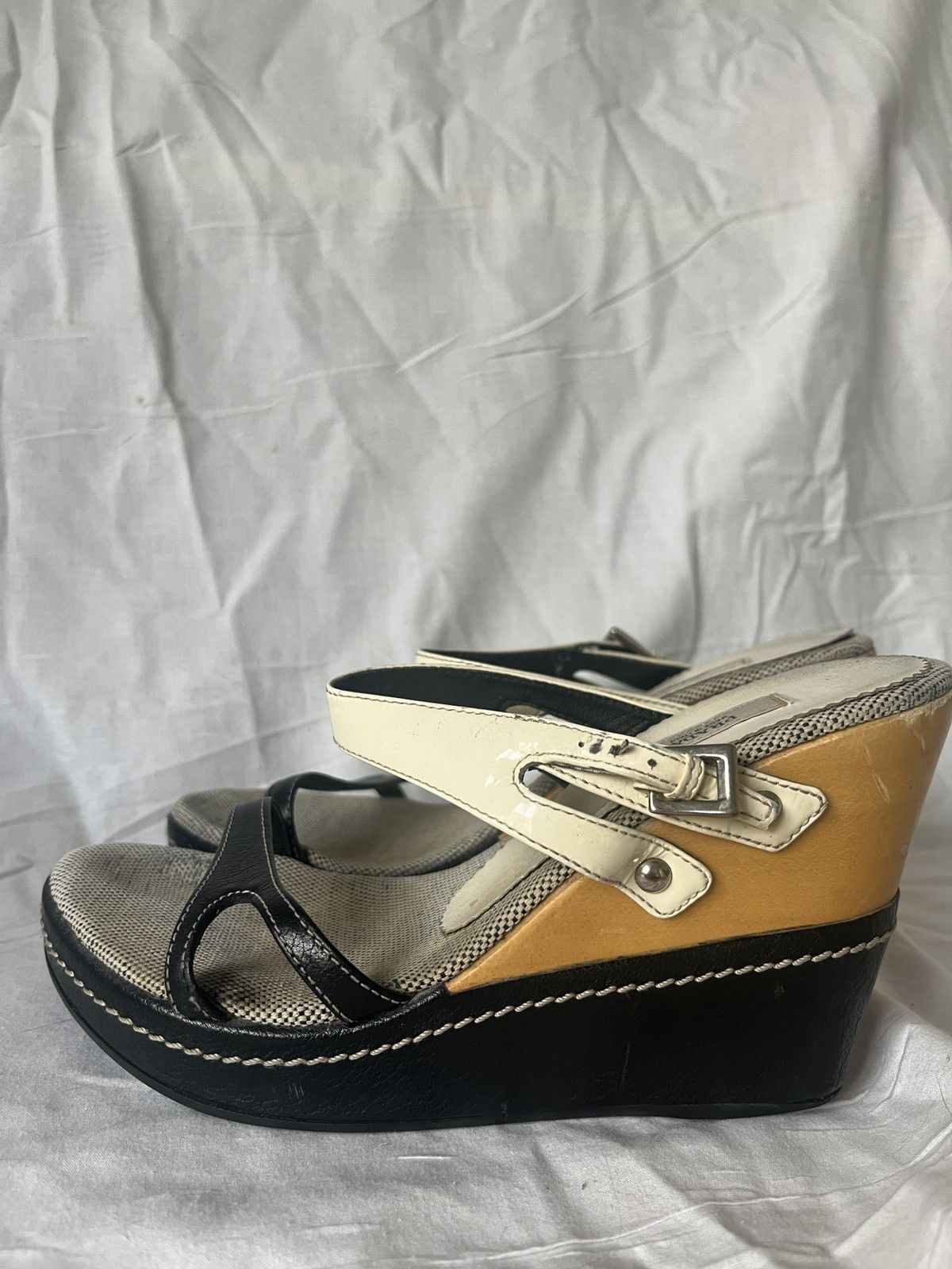 Prada Prada ivory wedge heels Size US 5.5 / IT 35.5 - 1 Thumbnail