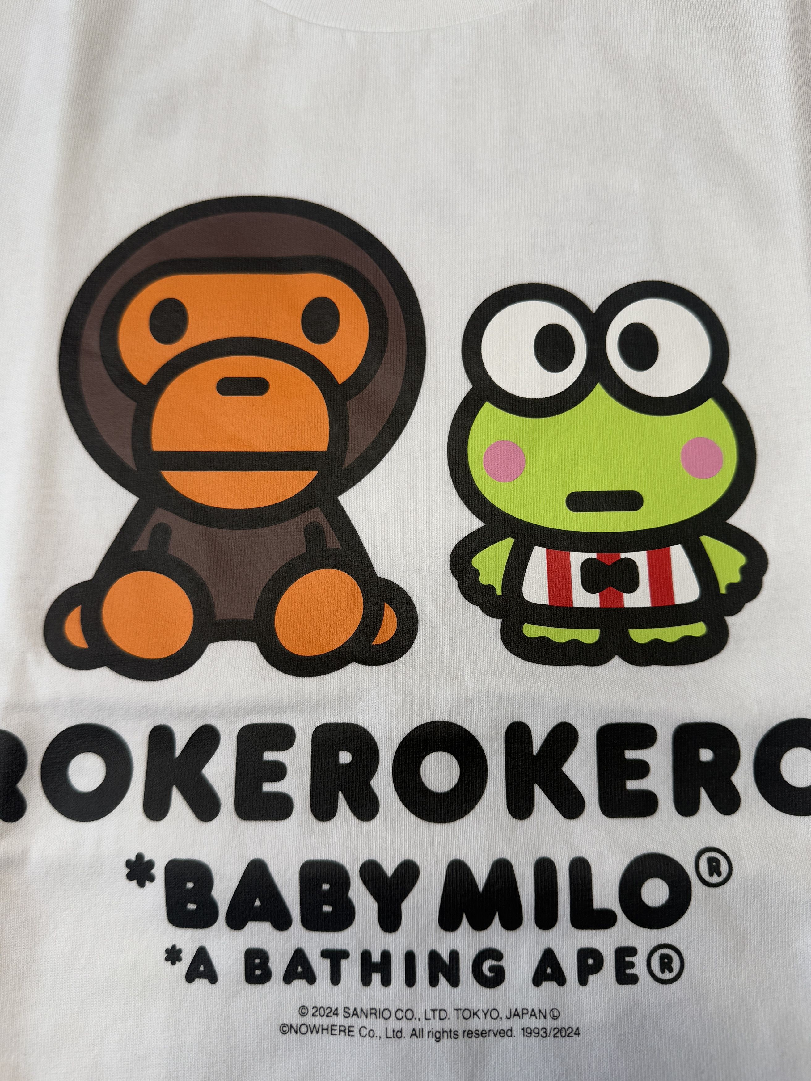 BAPE BABY MILO X KEROKEROKEROPPI TEE