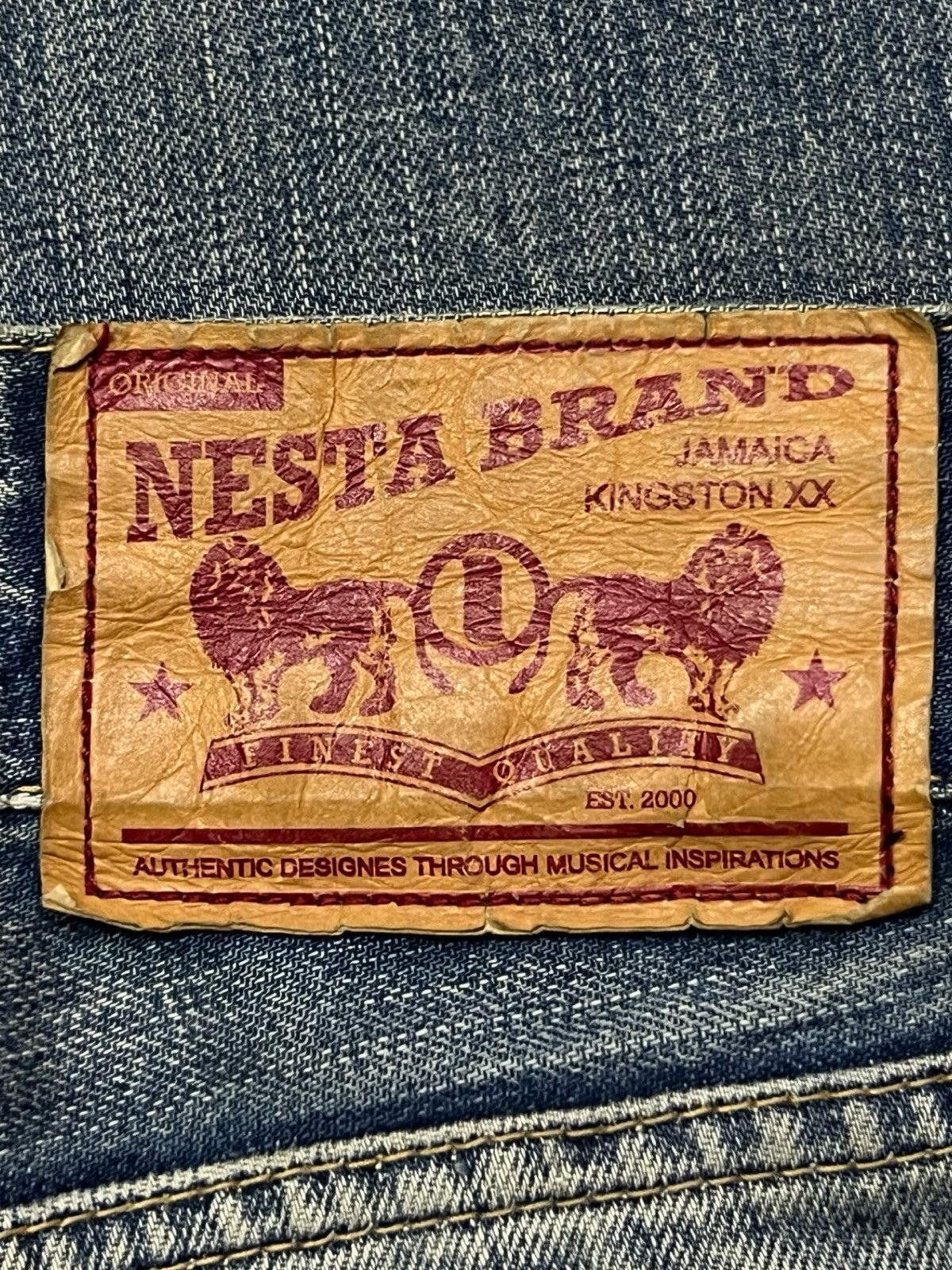 Japanese Brand Vintage 00s NESTA BRAND (Nesta Japan) Japanese Denim - W35 Size US 35 - 11 Thumbnail