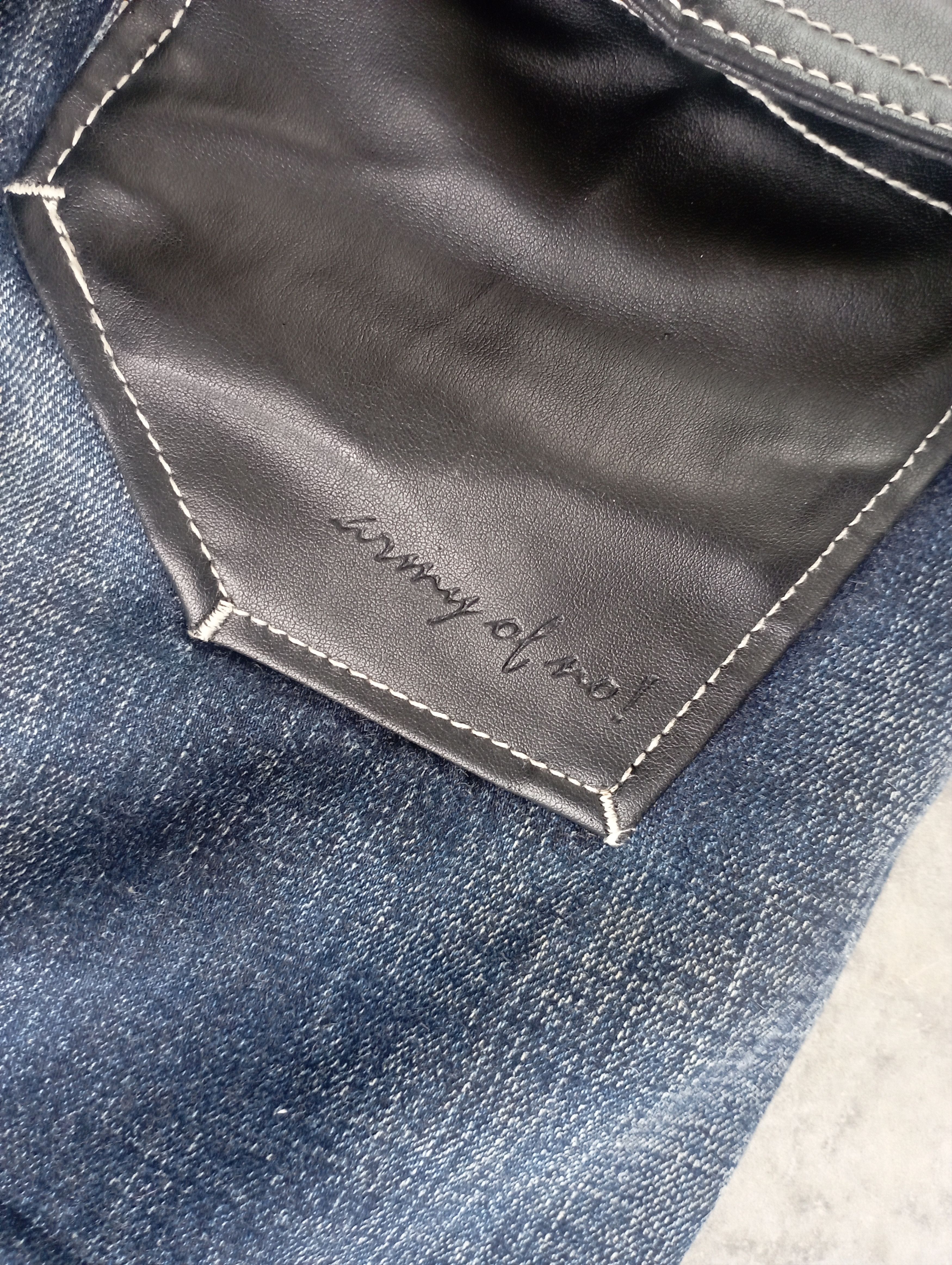 Tornado Mart Avantgarde Jeans + Leather Japanese Army Of Mo! Jeans Size US 30 / EU 46 - 16 Thumbnail