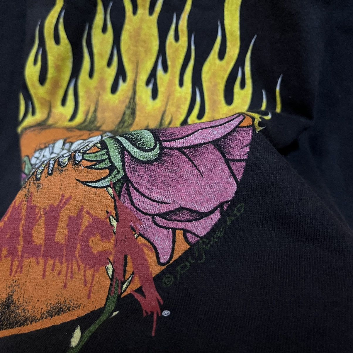 Band Tees × Metallica × Vintage Vintage 1994 Metallica Big Skull Pushead T Shirt Size US L / EU 52-54 / 3 - 6 Thumbnail